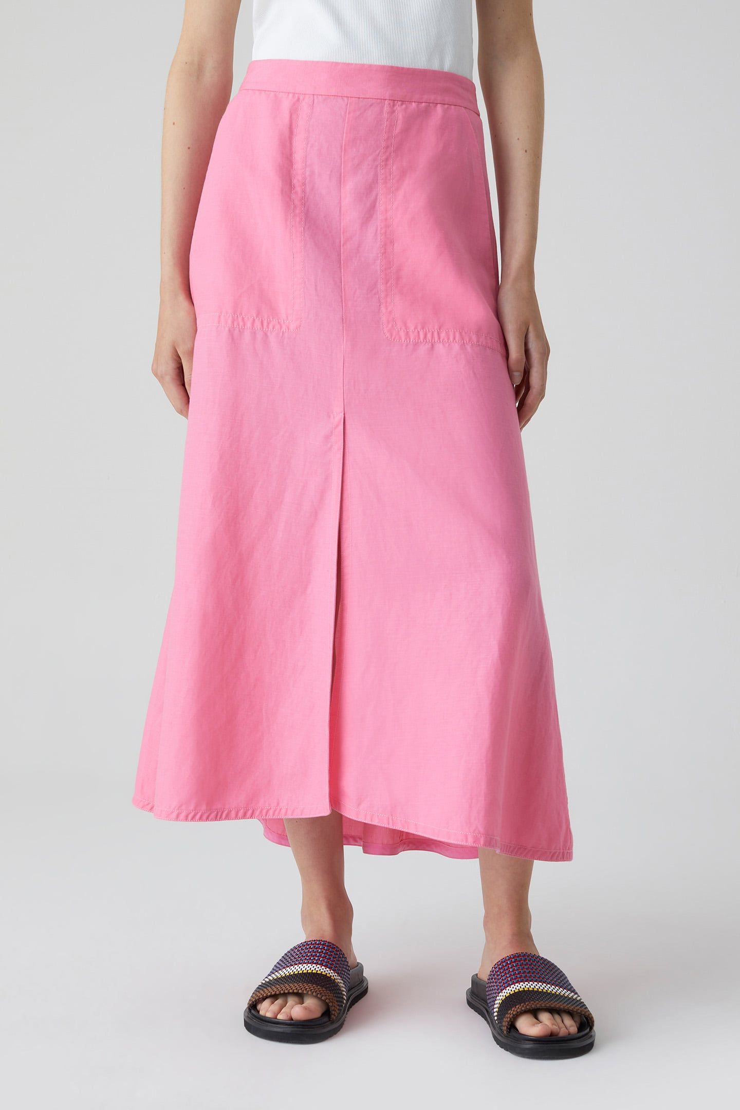 POCKET SEAM SKIRT SKIRTS PINK LILIES 1