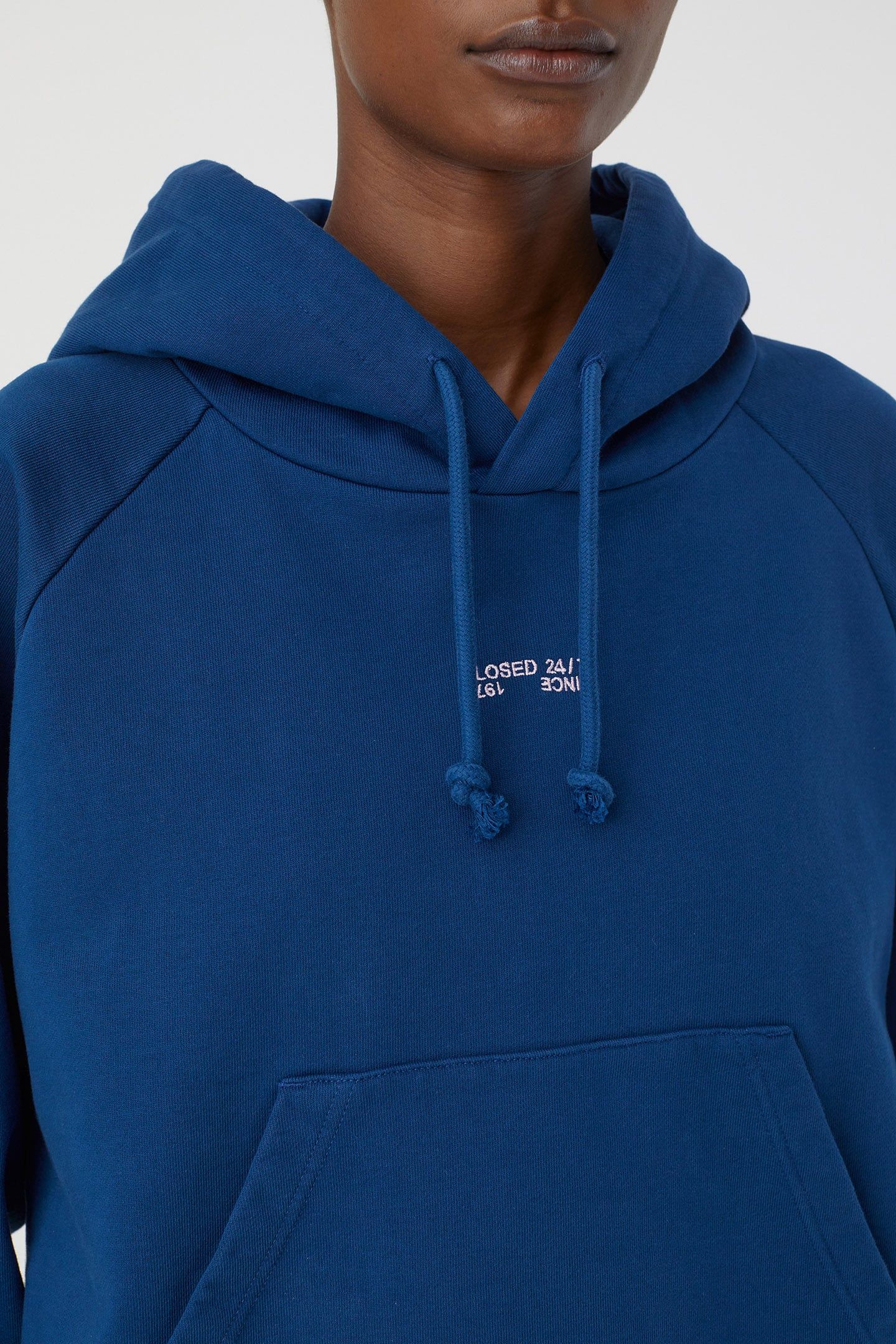 BOXY HOODIE T-SHIRTS INDIGO BLUE 5