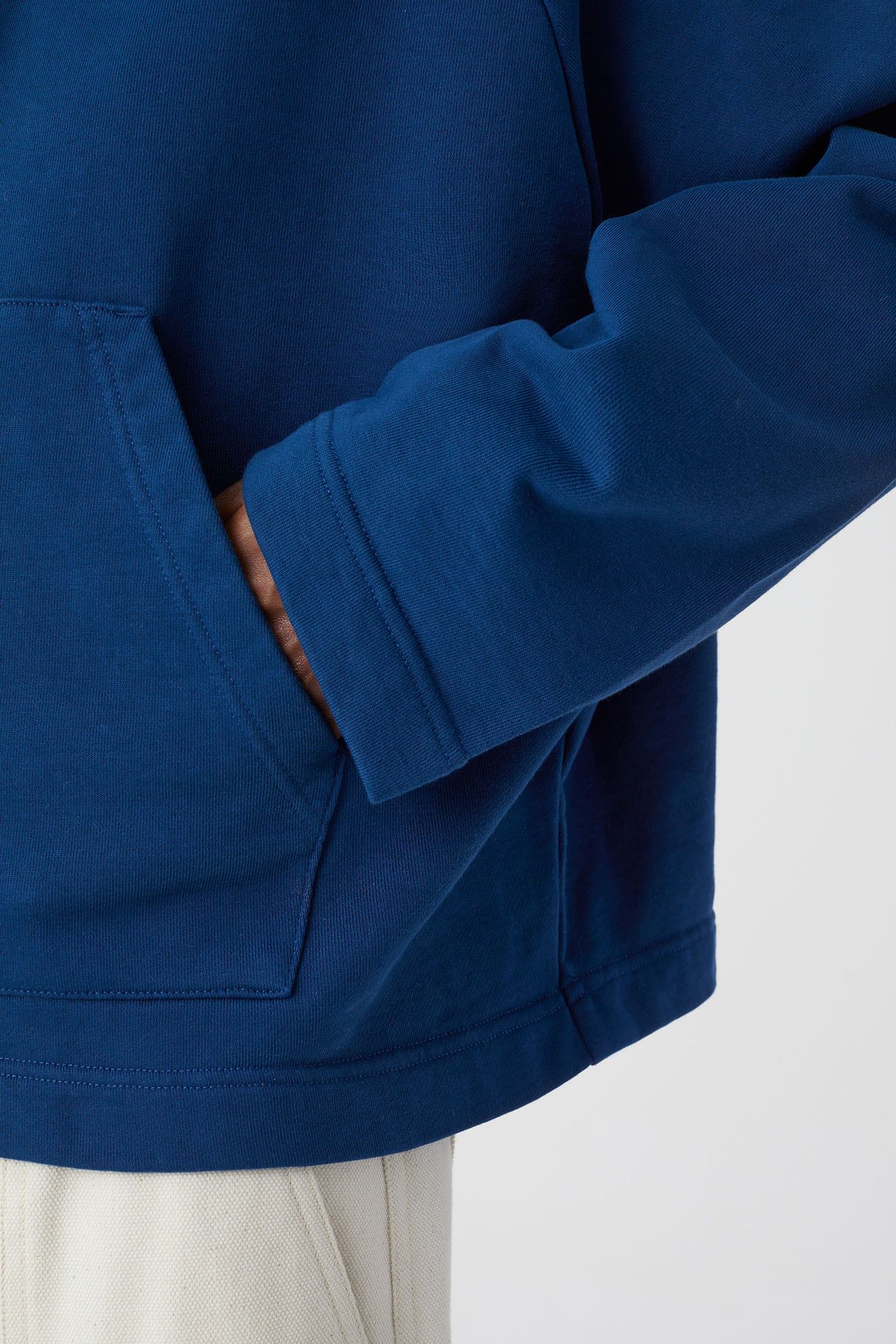 BOXY HOODIE T-SHIRTS INDIGO BLUE 6