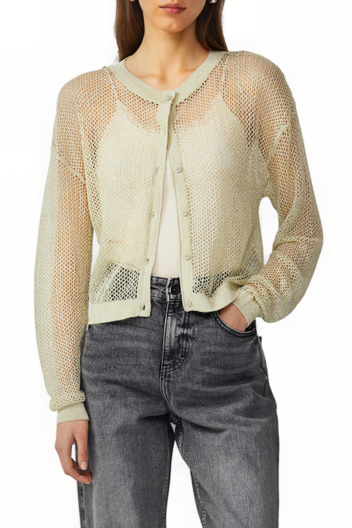 S.OLIVER-QS CARDIGAN YELLOW 1