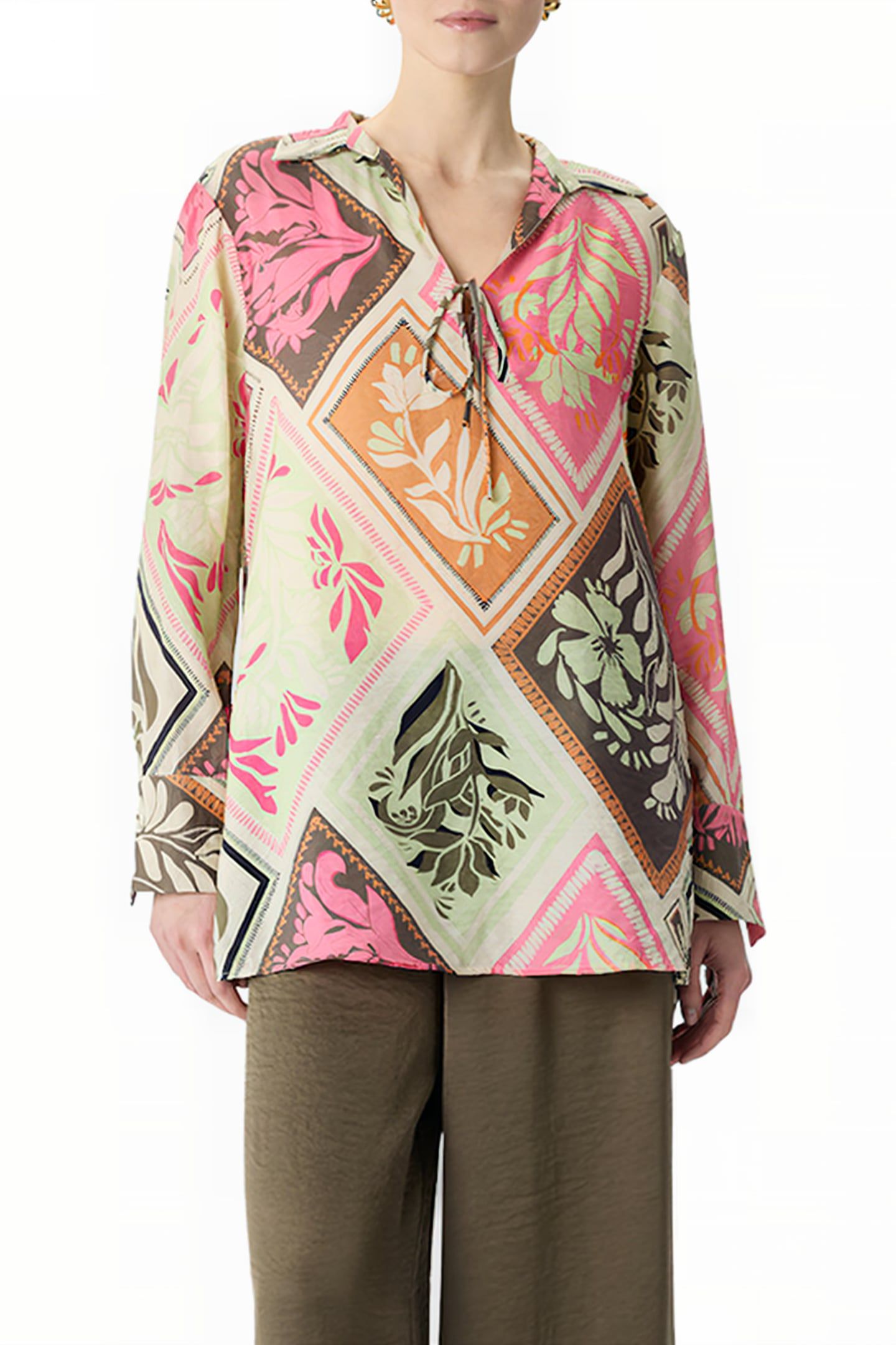 COMMA BLOUSES LILAC/PINK 1