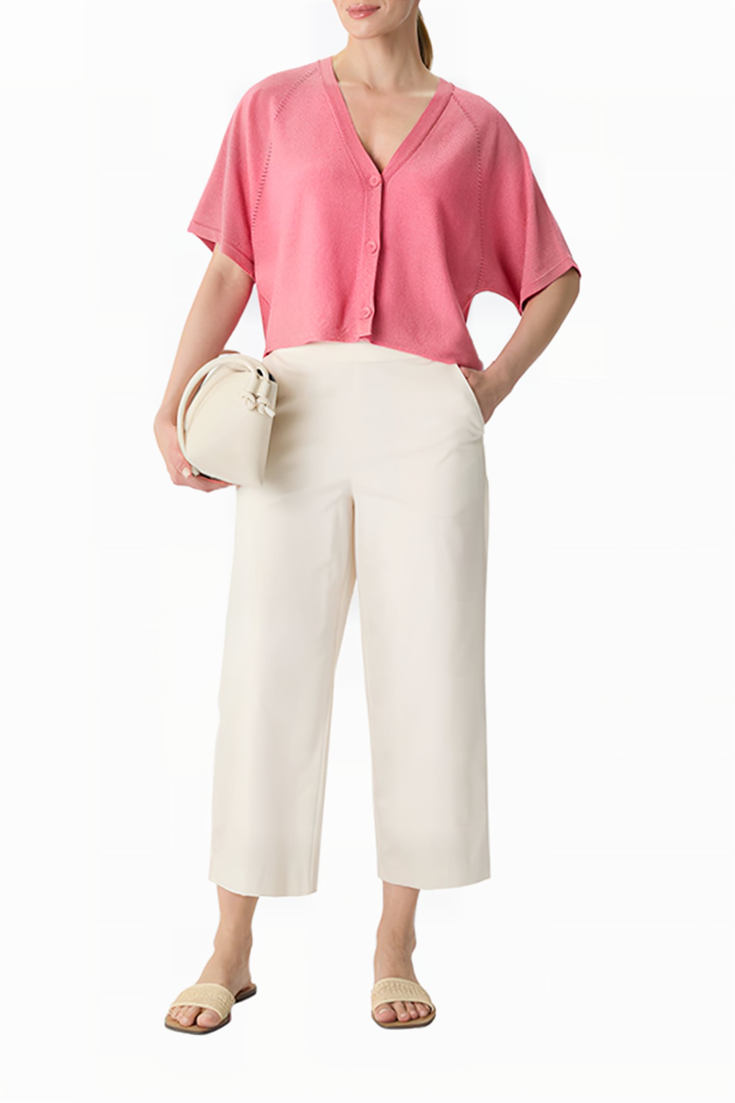 COMMA CARDIGAN LILAC/PINK 2