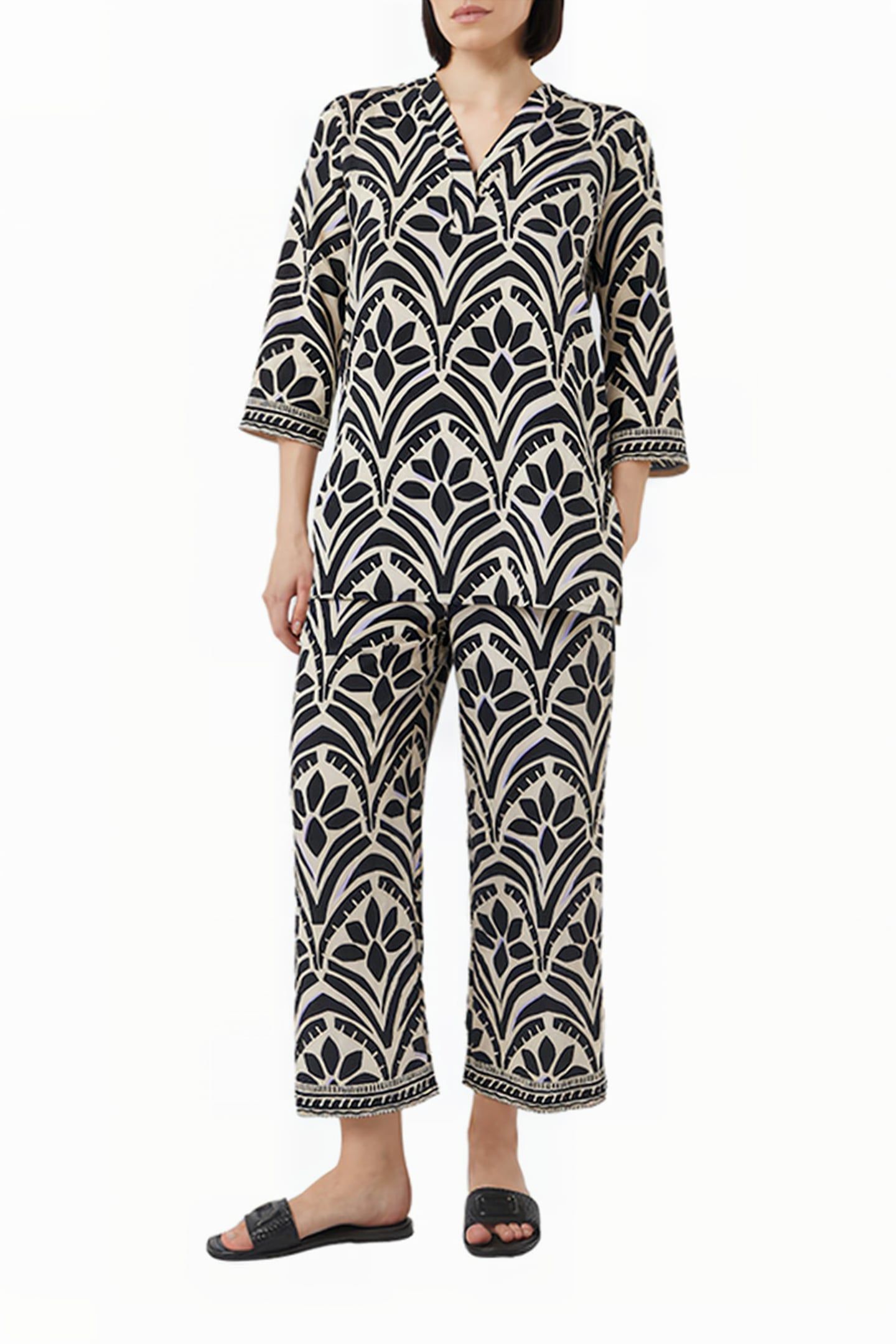 COMMA BLOUSES BLACK 2