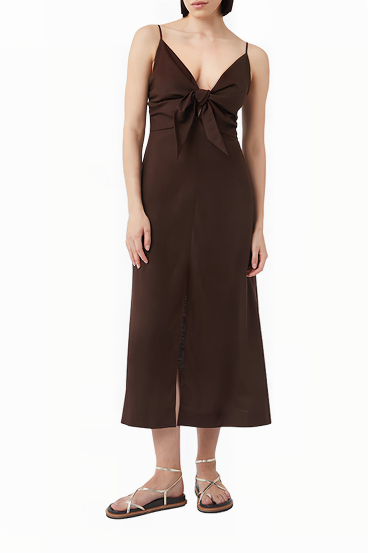 COMMA DRESSES BROWN 1
