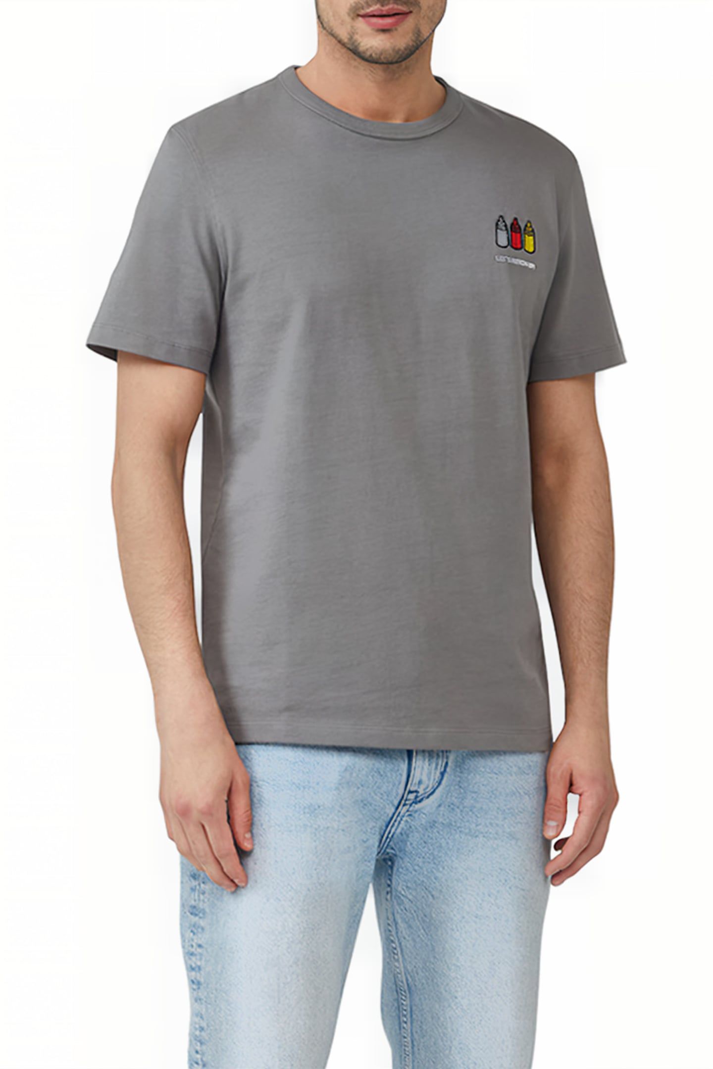 S.OLIVER T-SHIRTS LIGHT GREY 1