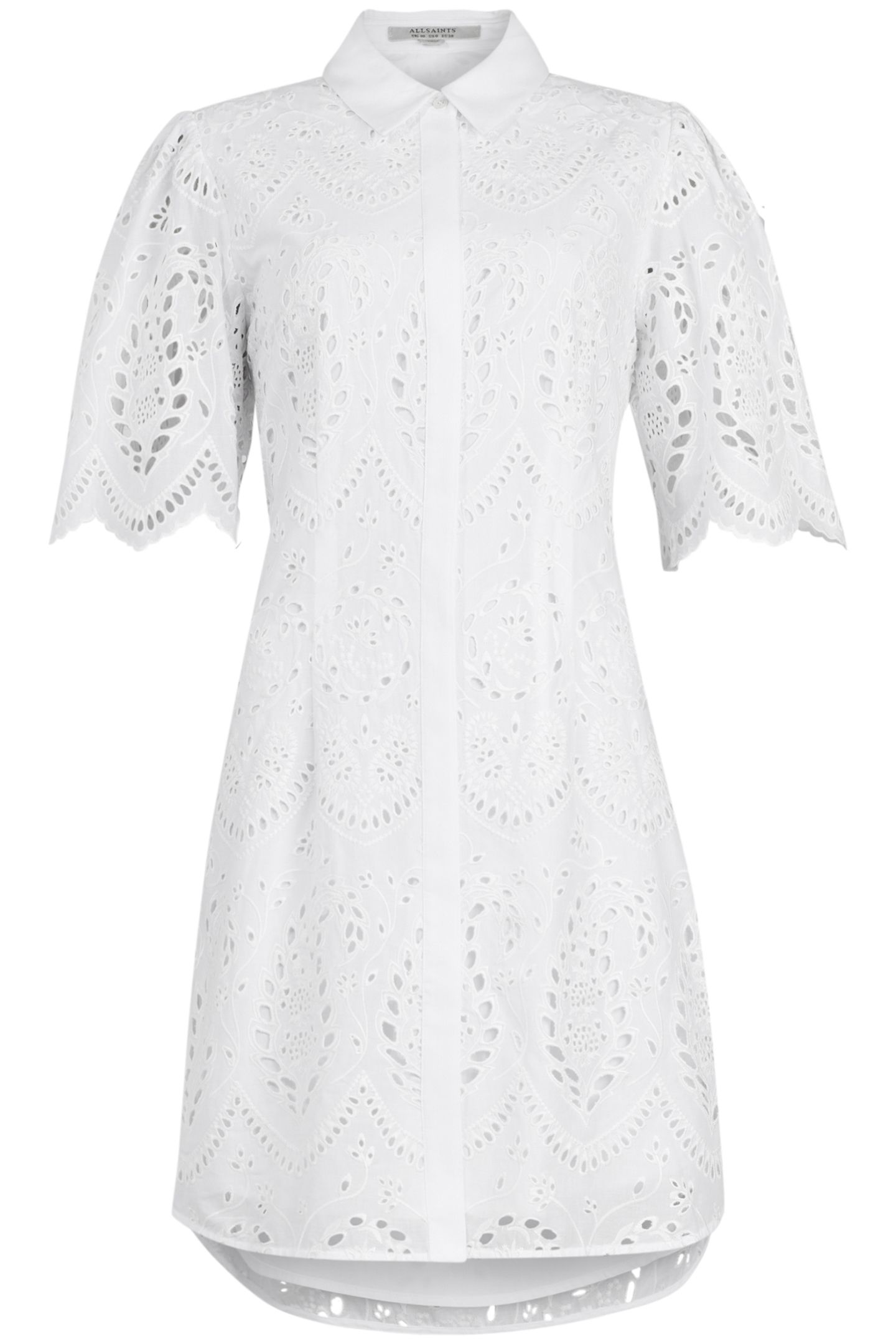 CECEE DRESS CHALK WHITE 1