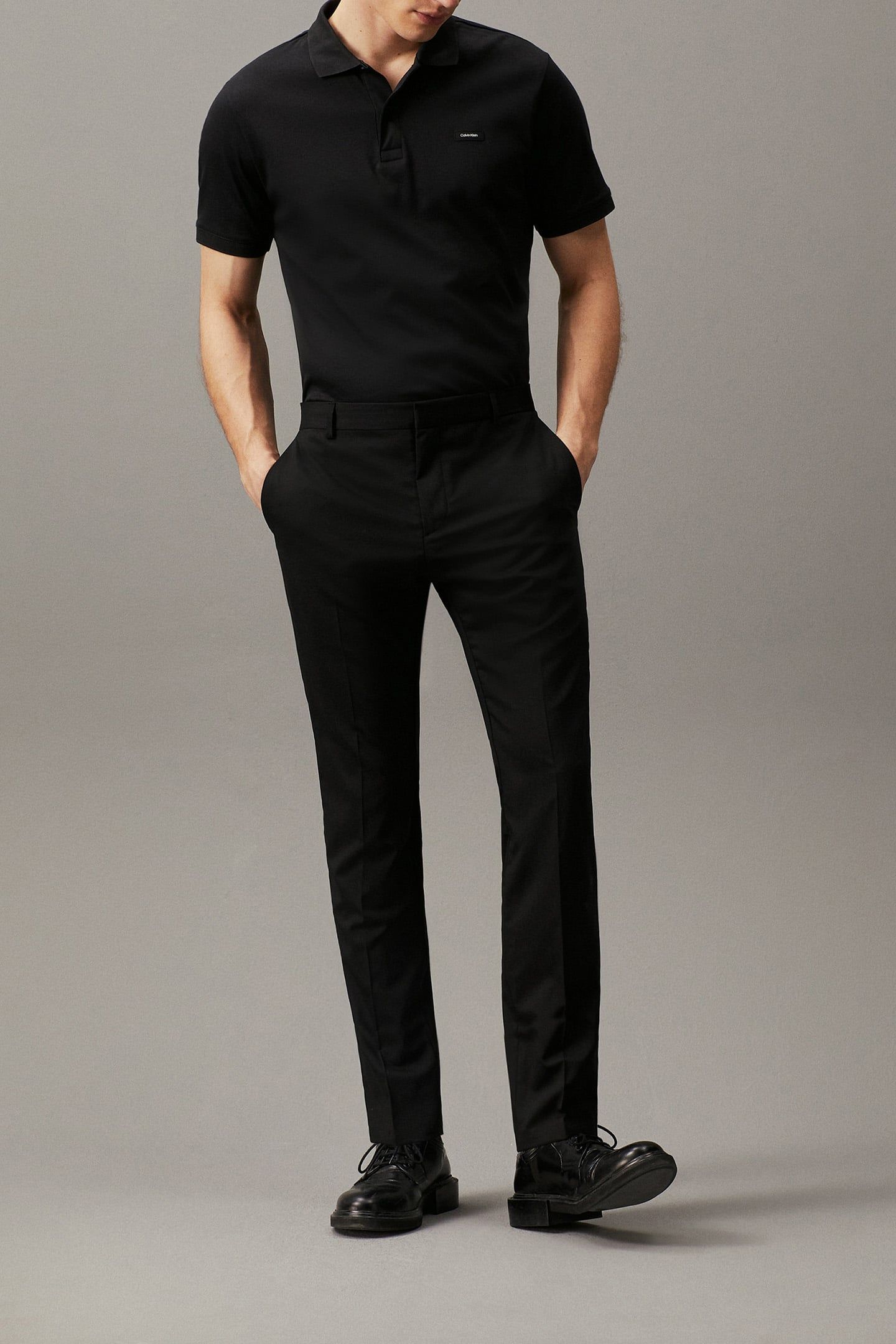 SMOOTH COTTON SLIM CK BLACK 2