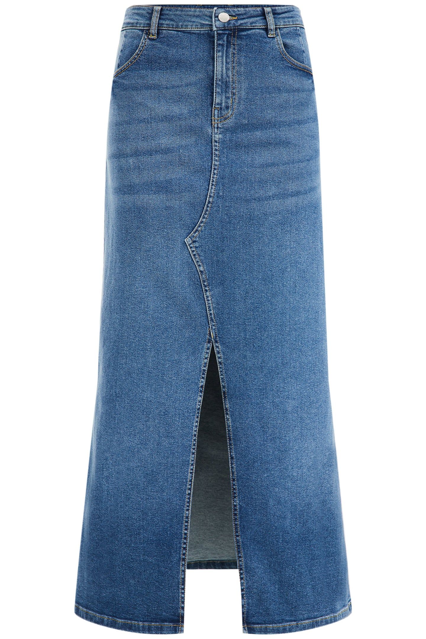 SKIRT MAXI LENGTH BLUE 4