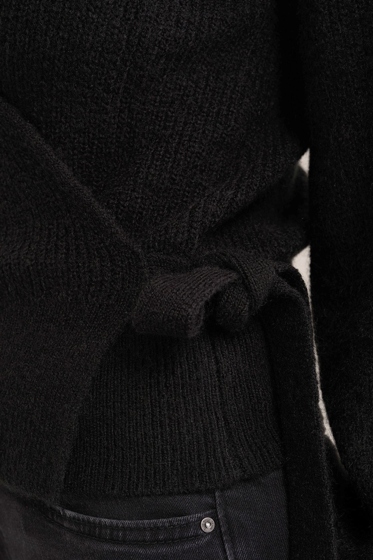 WRAP CARDIGAN BLACK 5
