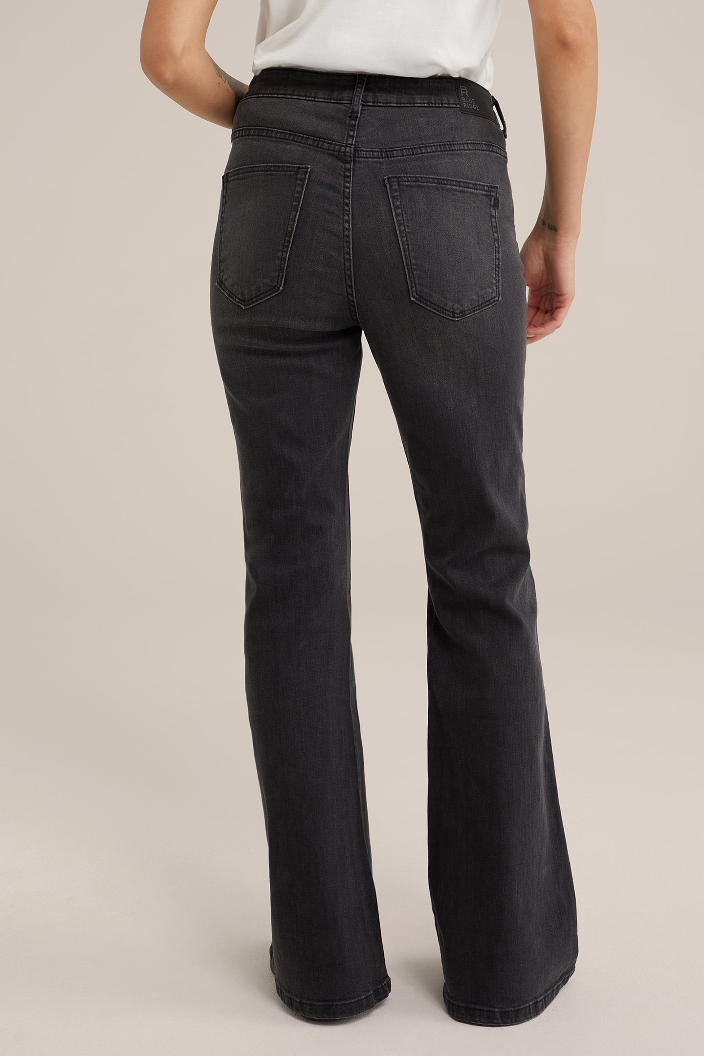 5-POCKET HIGH WAIST DARK GREY 2