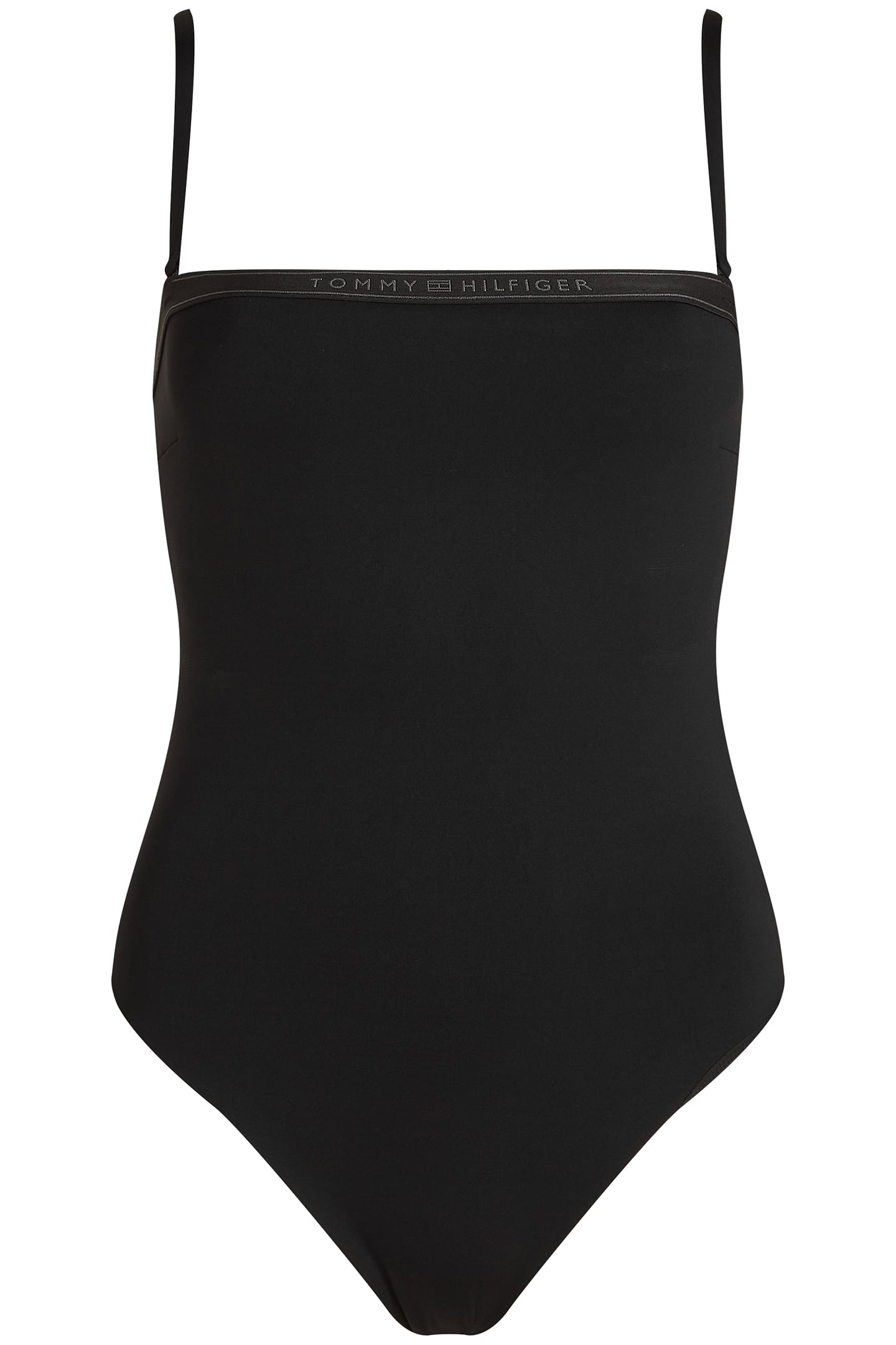 STRAIGHT ONE PIECE SWIMSUIT SLIM FIT BLACK 5