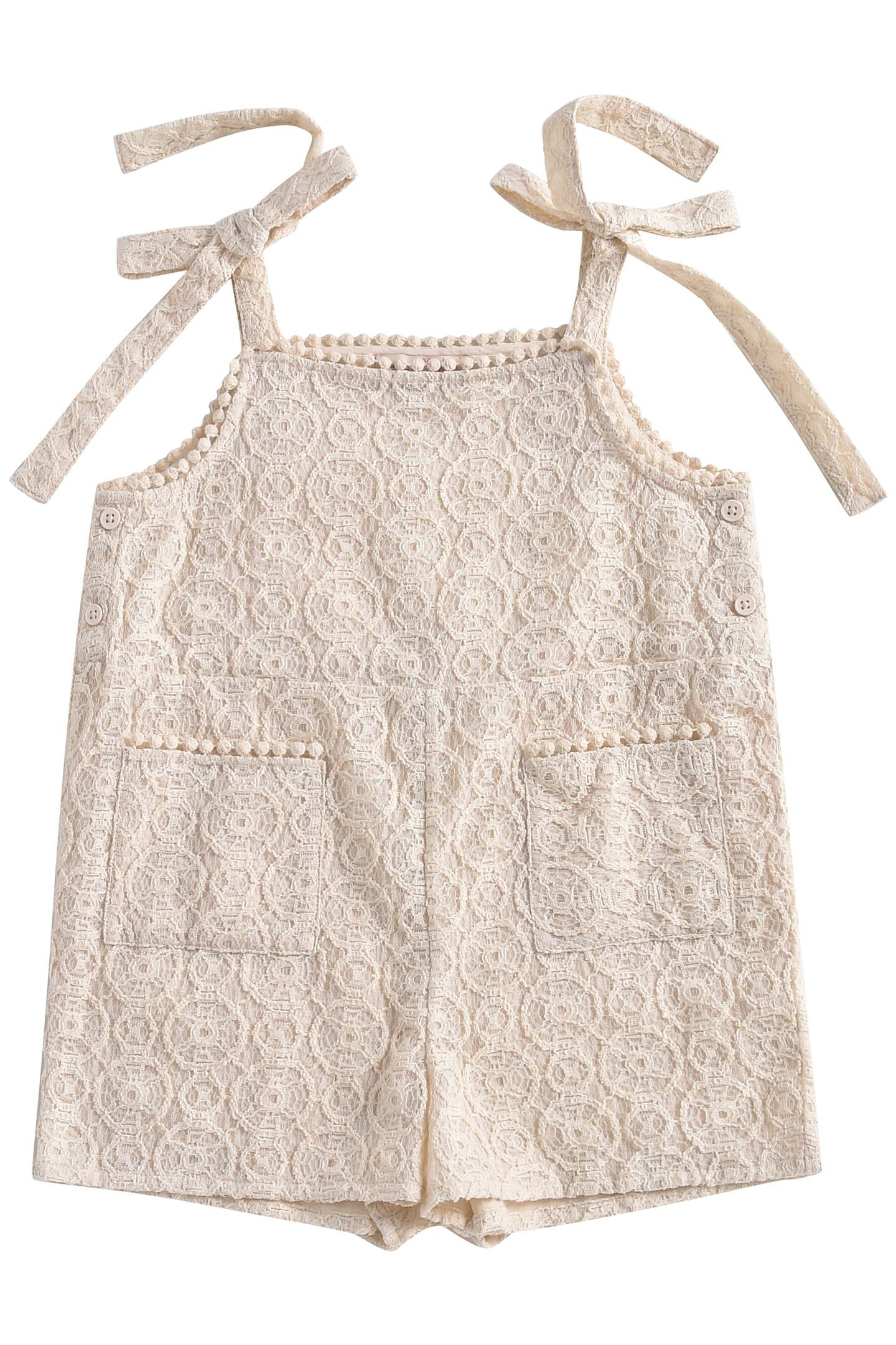 OVERALLS KARLA CREAM SPARKLE LACE 1