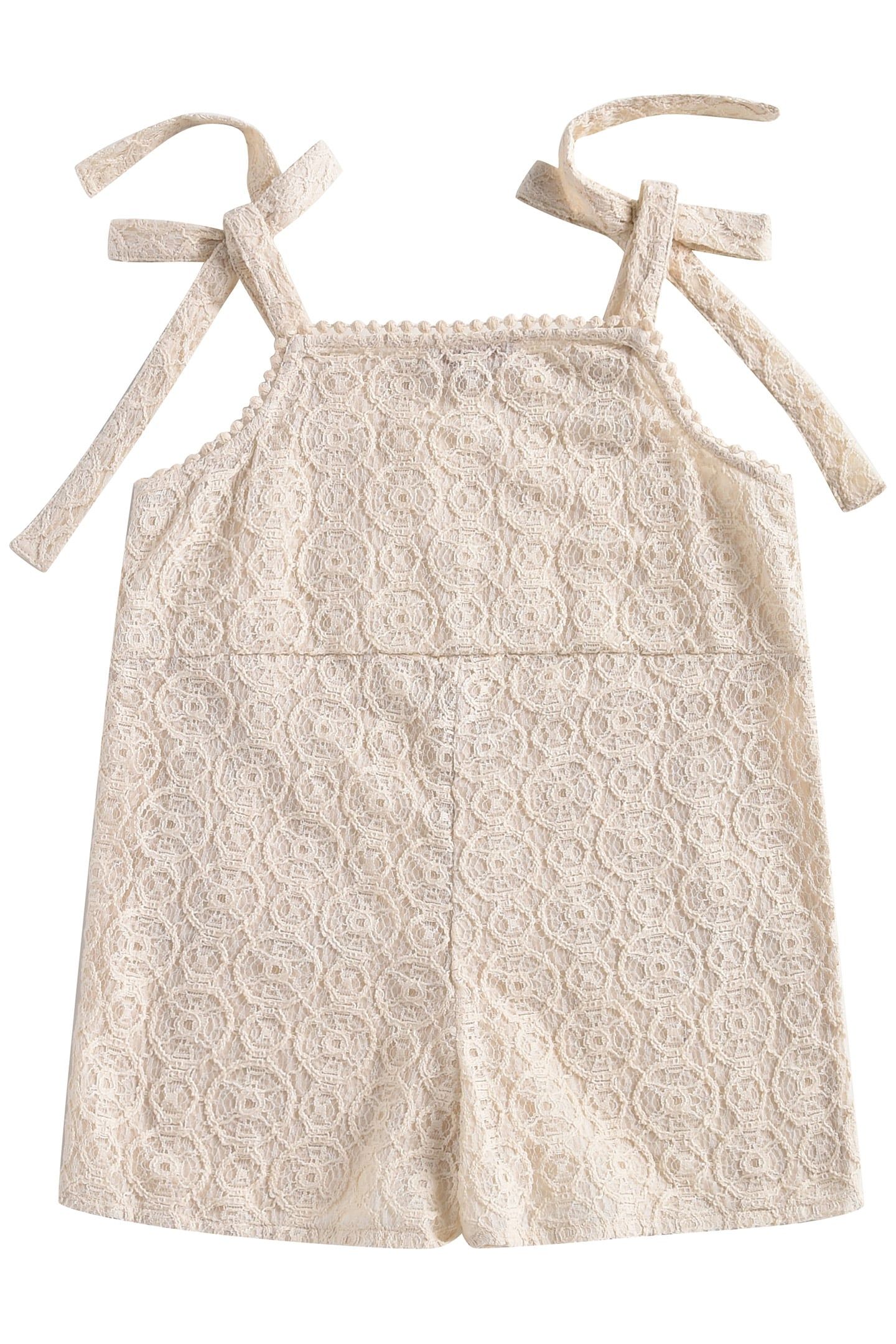 OVERALLS KARLA CREAM SPARKLE LACE 2