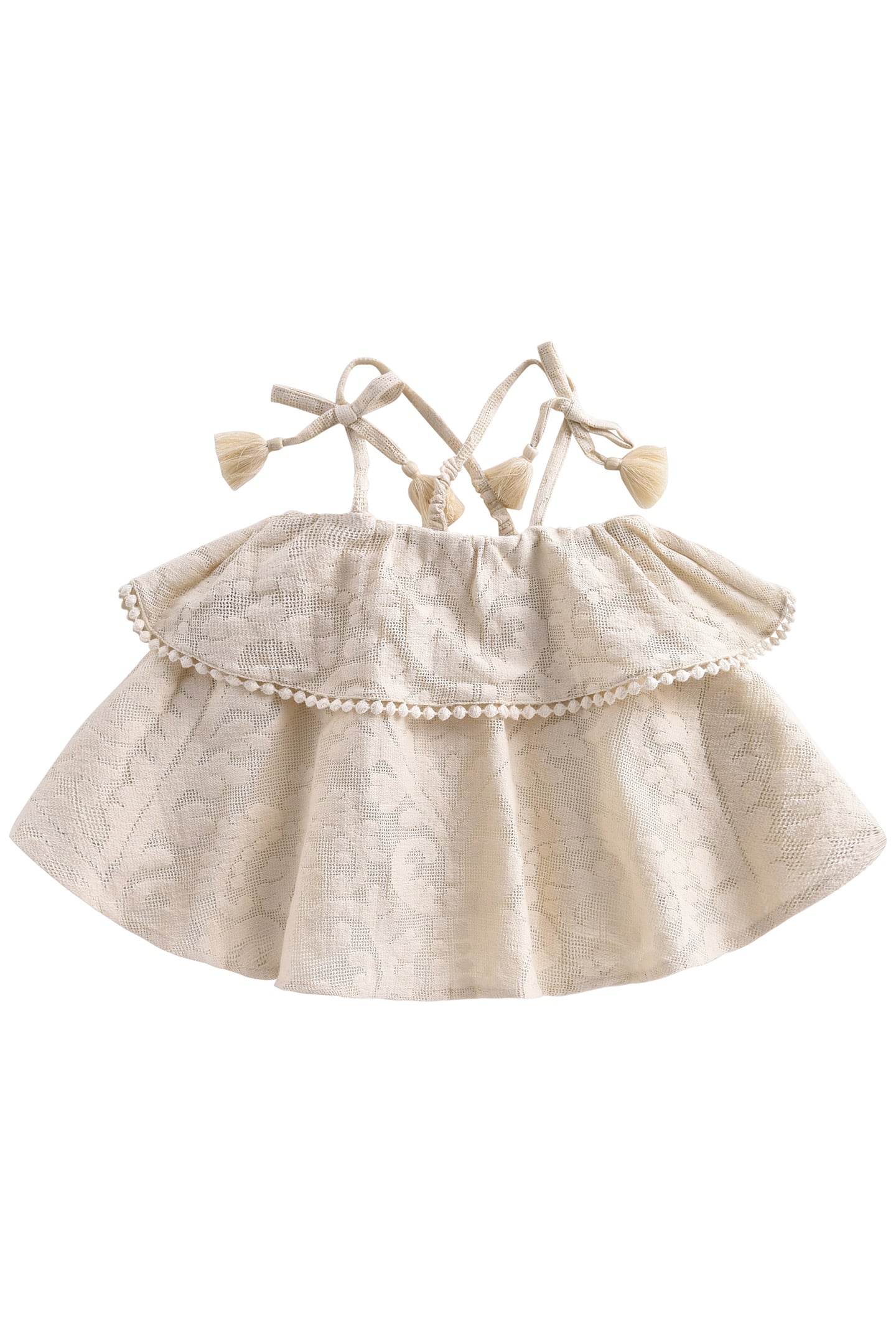 DRESS METEPEC CREAM BAROQUE LACE 2