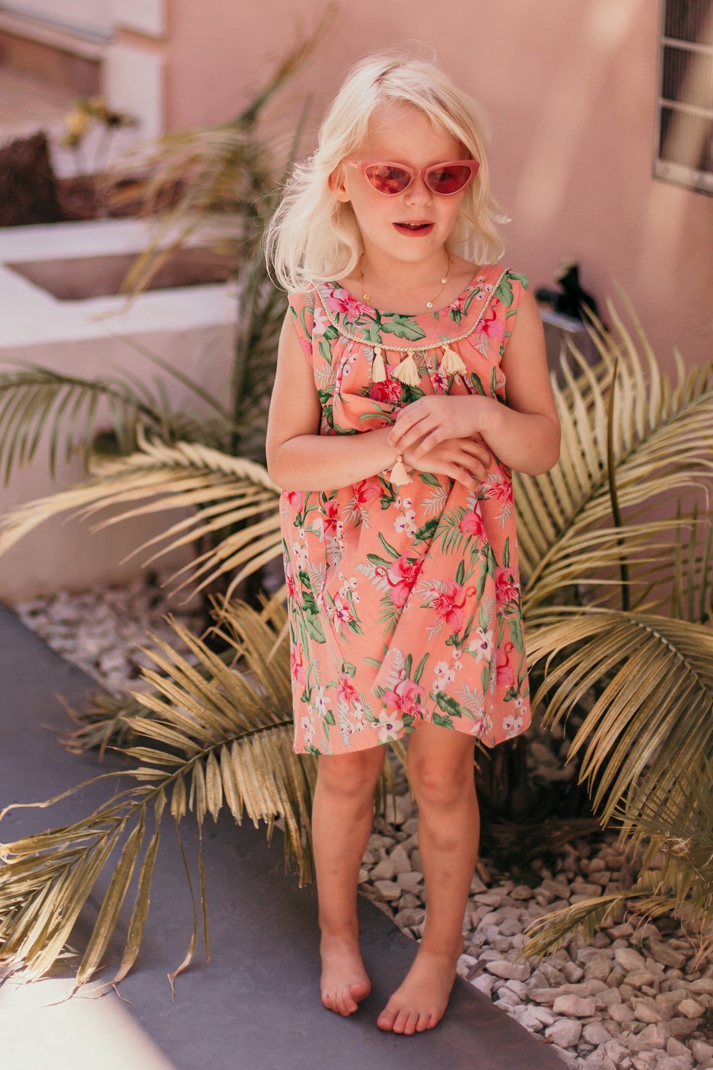 DRESS CALKINI SIENNA FLAMINGO 1