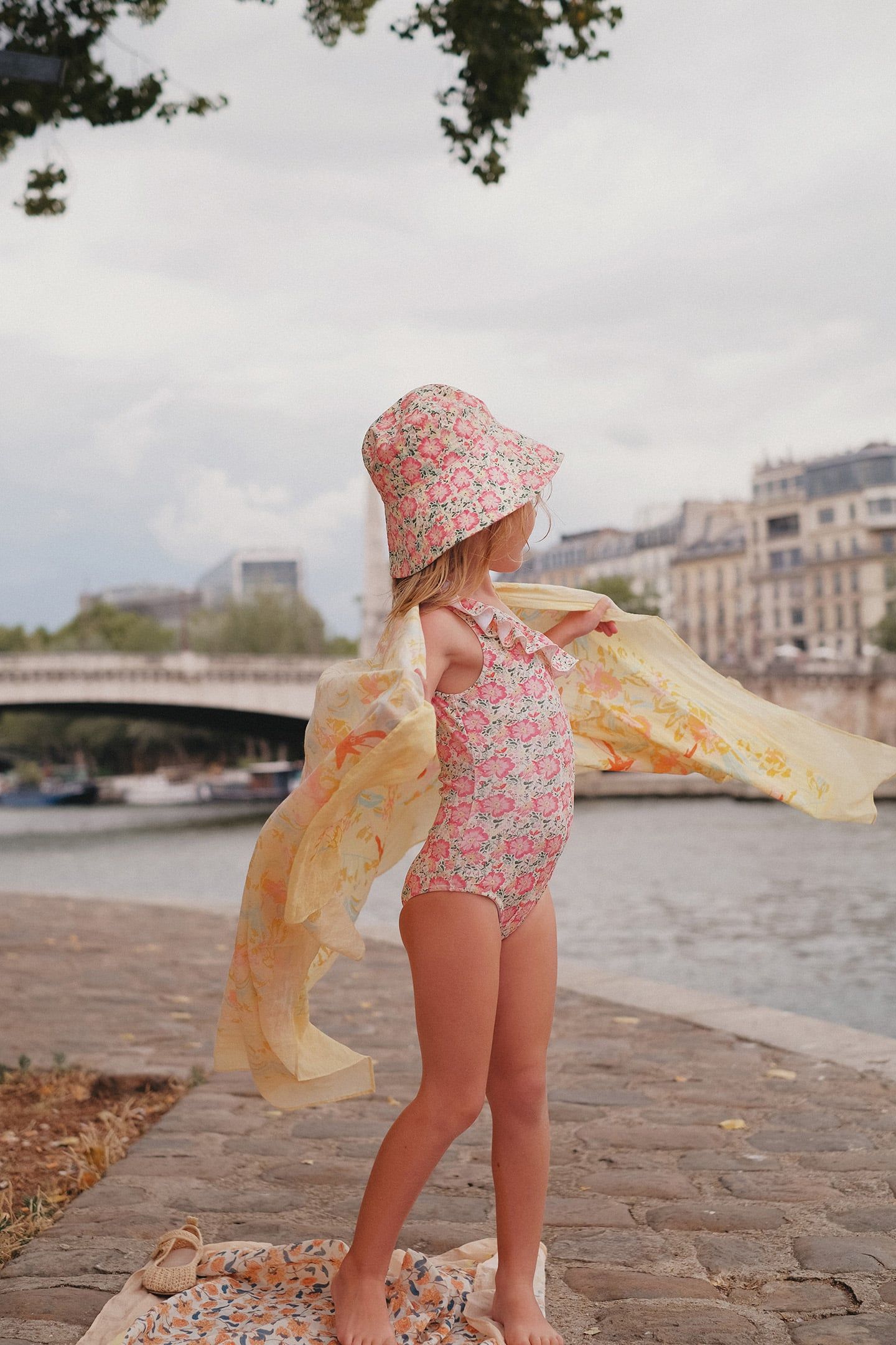 BATHING SUIT AUDREY PINK MEADOW 3
