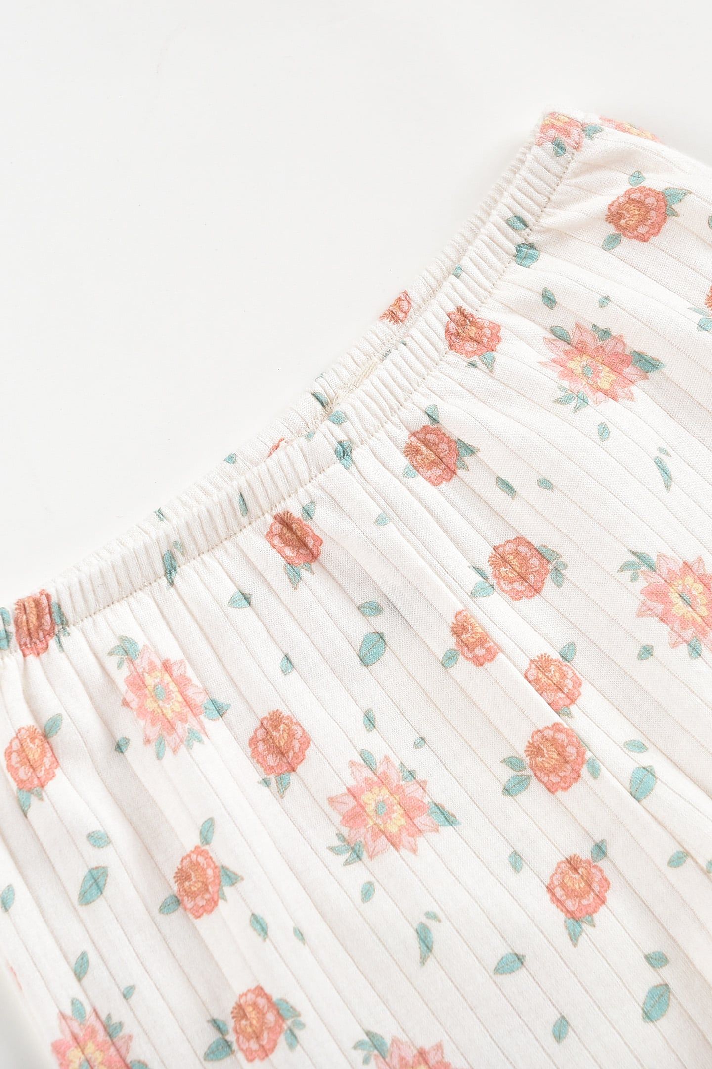 SHORTS ANCHI OFF-WHITE FLOWERS 5
