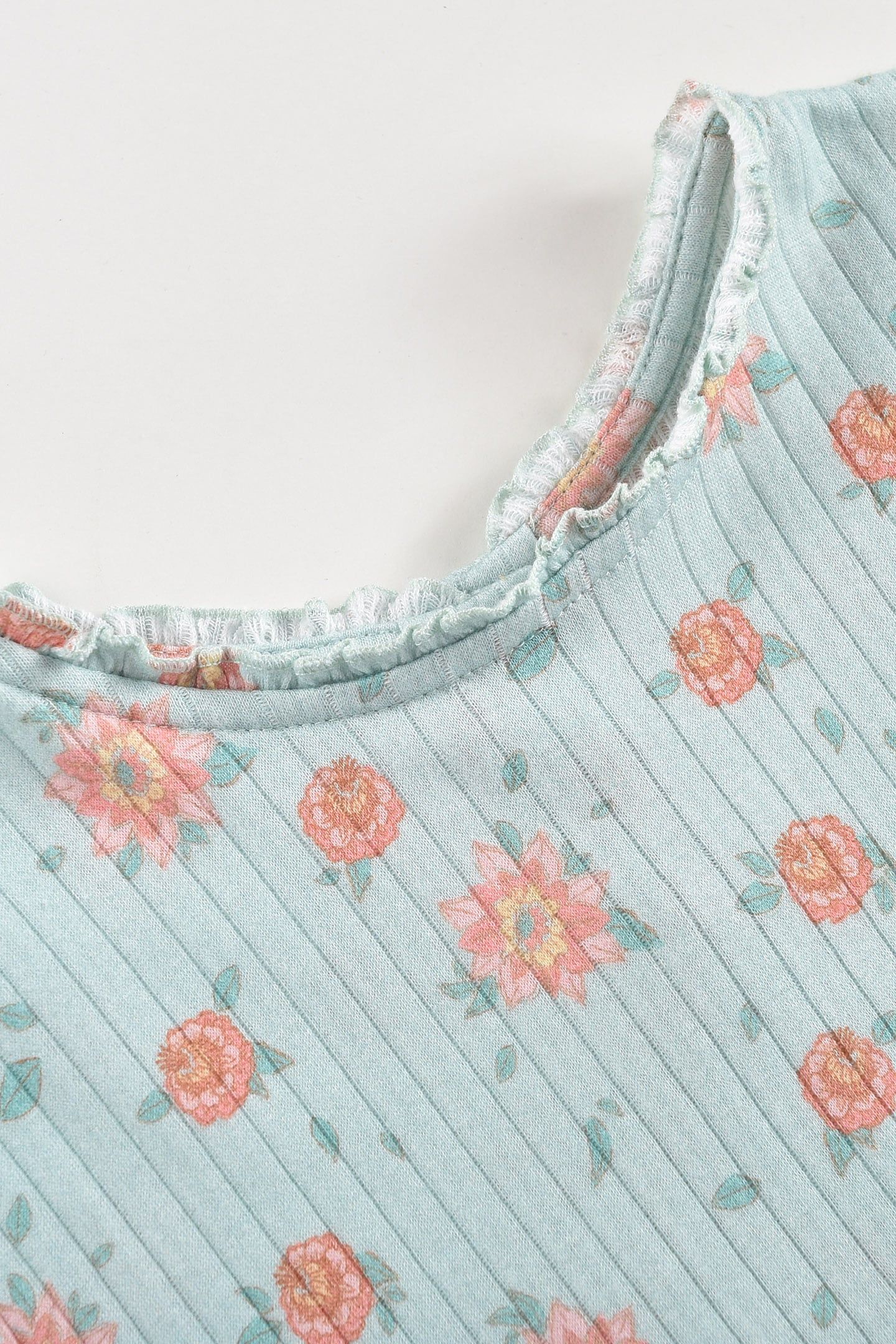 TOP ANGIKA VINTAGE BLUE FLOWERS 6
