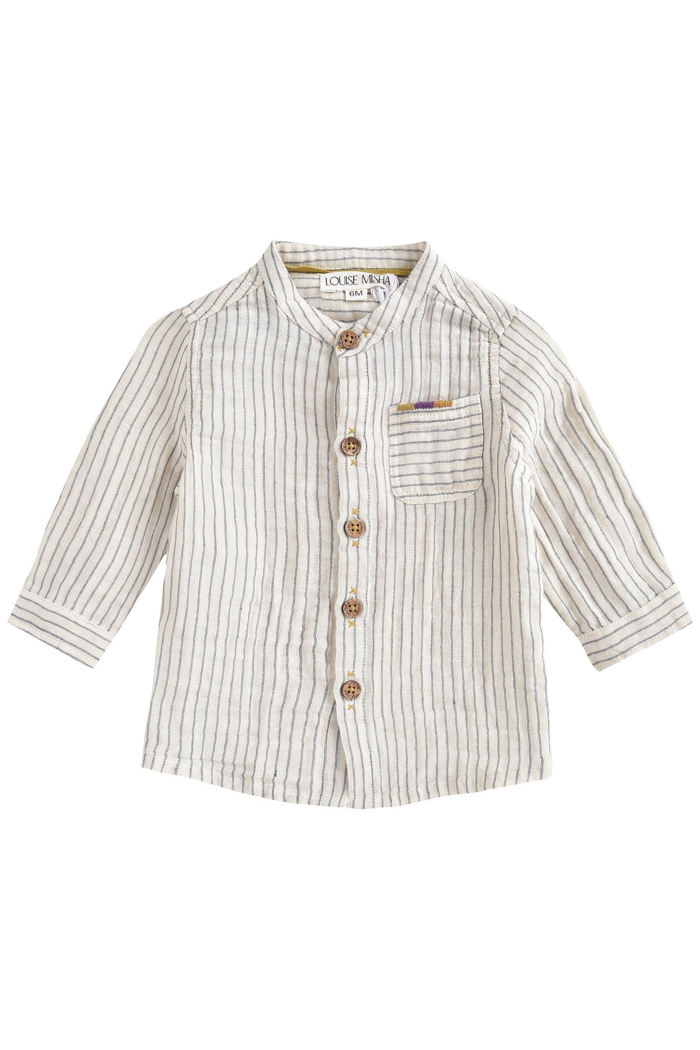 SHIRT AMOD CREAM STRIPES 1