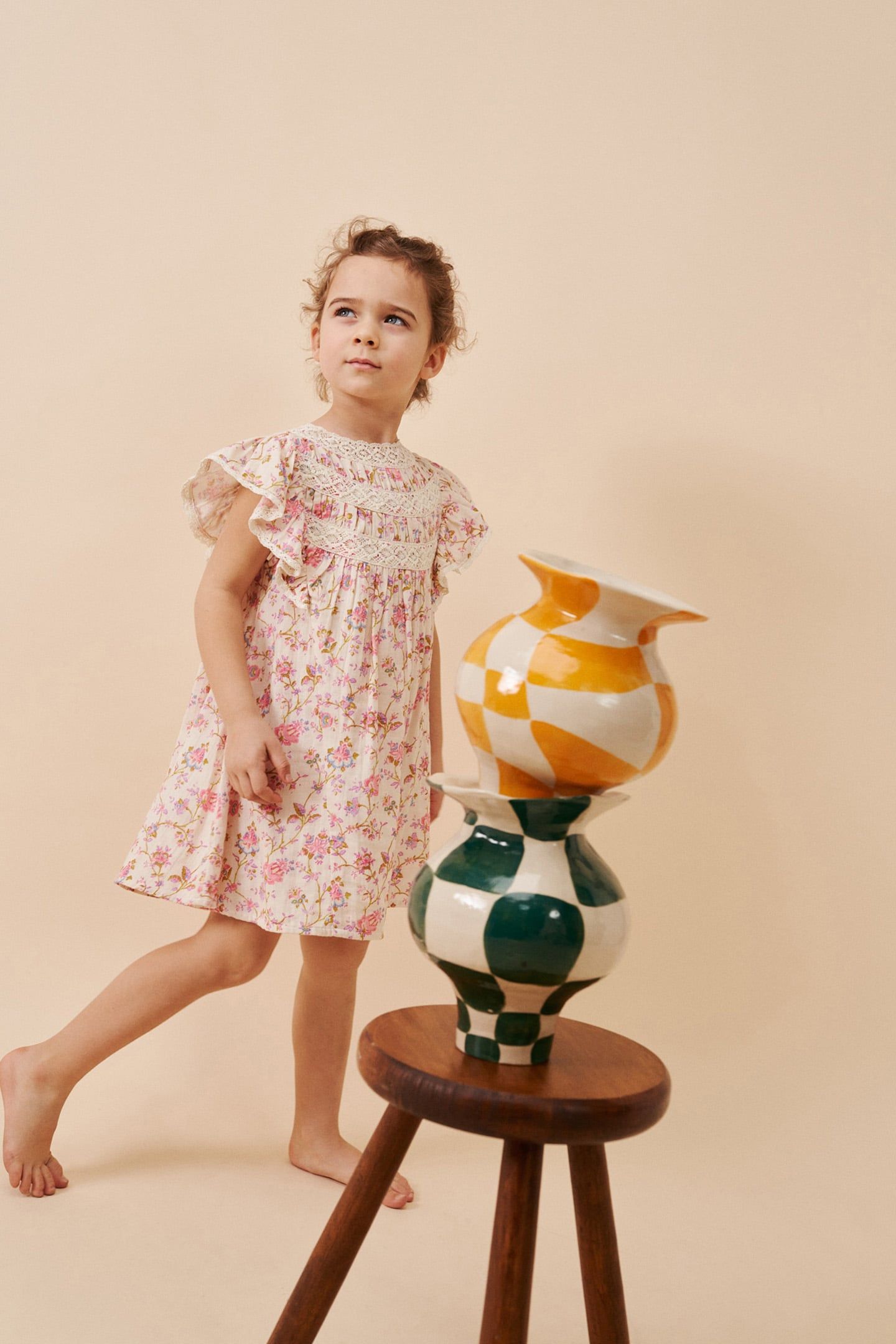 DRESS PSONIA CREAM BUCOLIA FIELDS 3