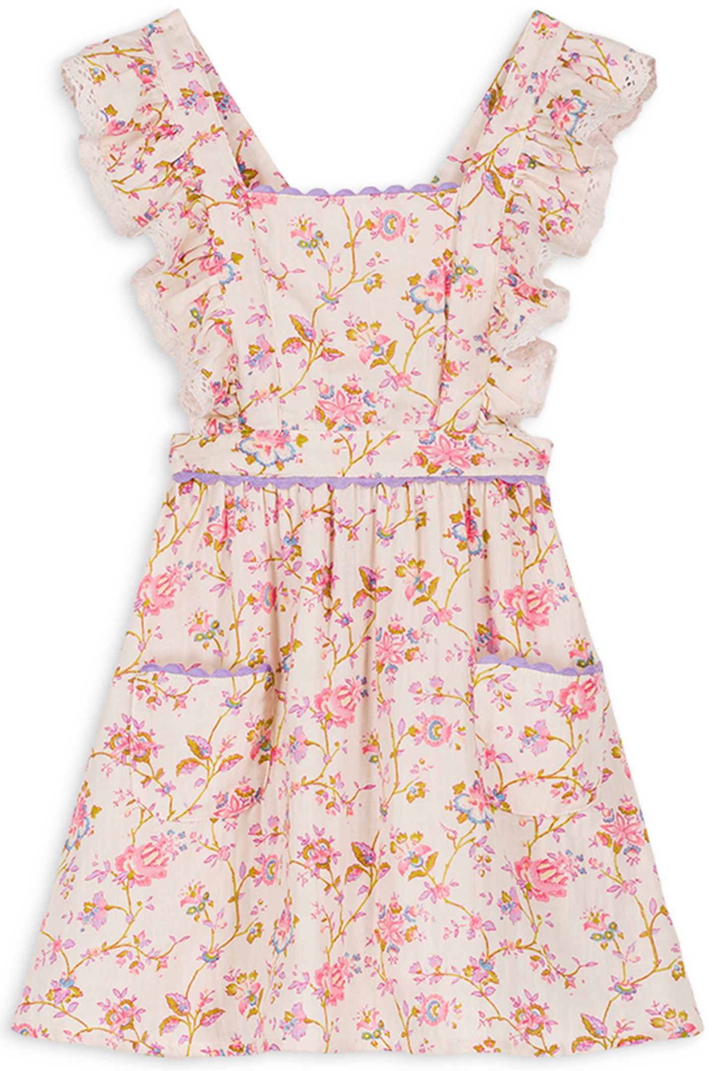 DRESS HUGUETTE CREAM BUCOLIA FIELDS 1