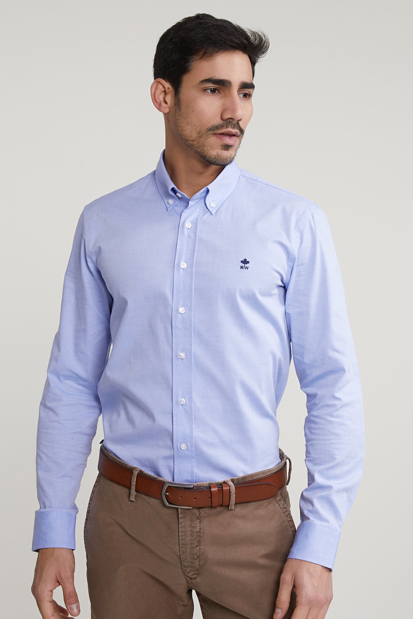 SLIM FIT UNI STRETCH SHIRT BLUE 1