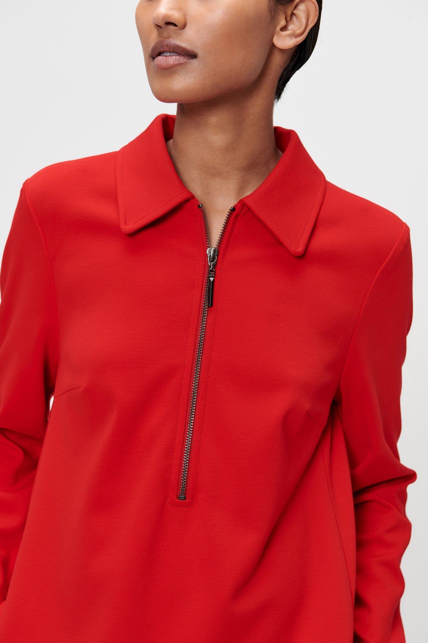 DWIGHT ZIPPER DRESS RADICAL RED 3