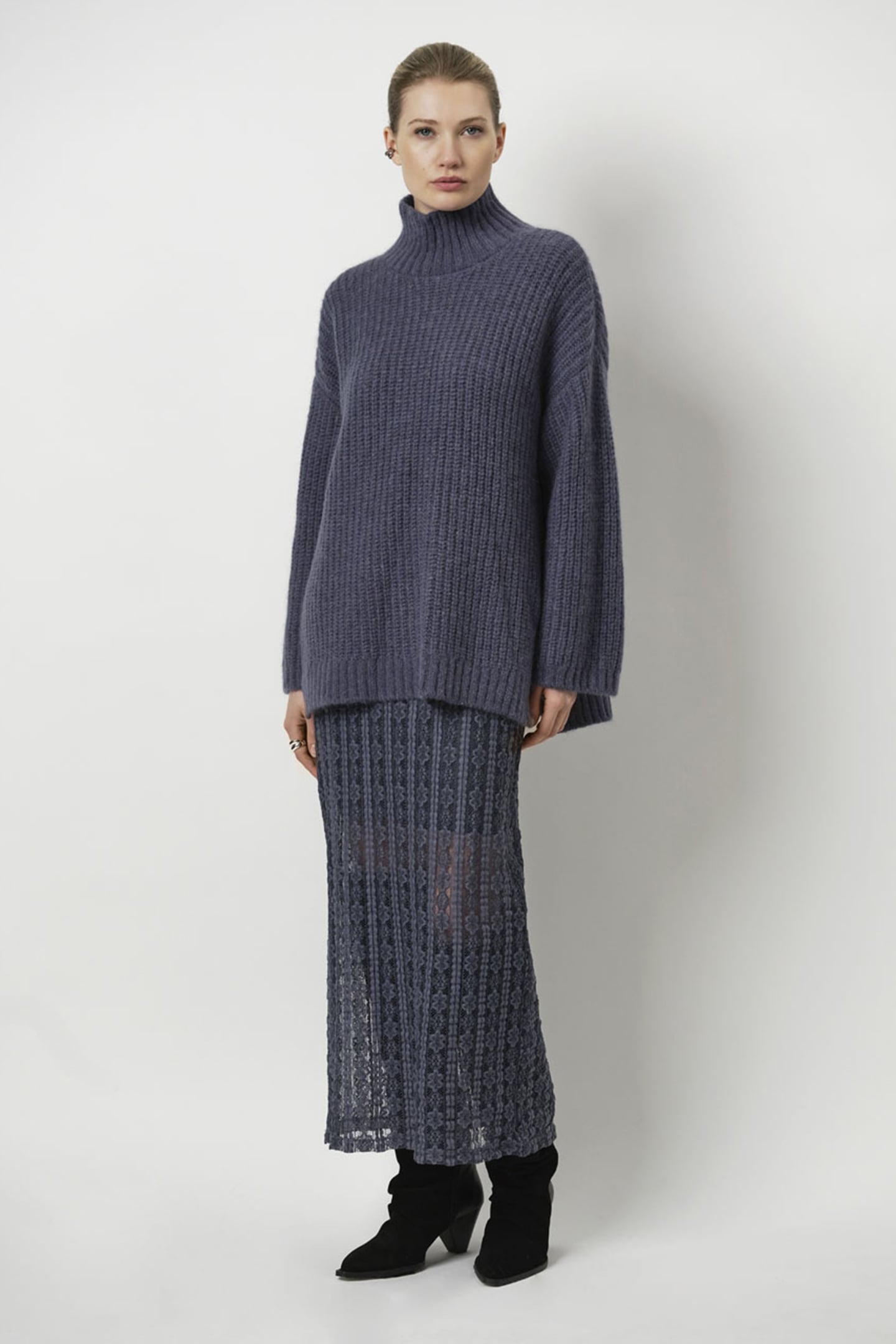 RAYURE OVERSIZED SWEATER ASH BLUE 2