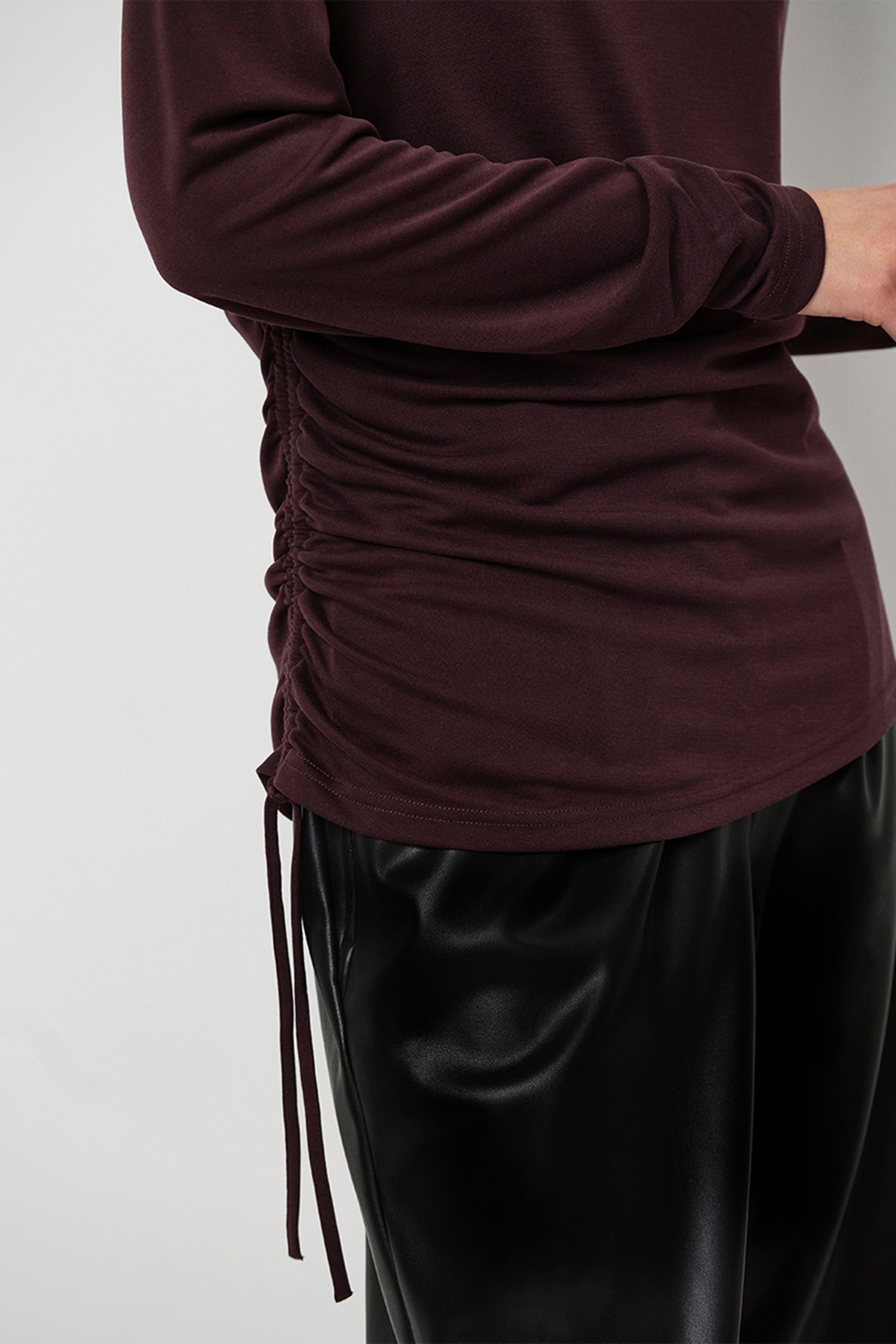 XYLON LONGSLEEVE TOP BORDEAUX PLUM 4