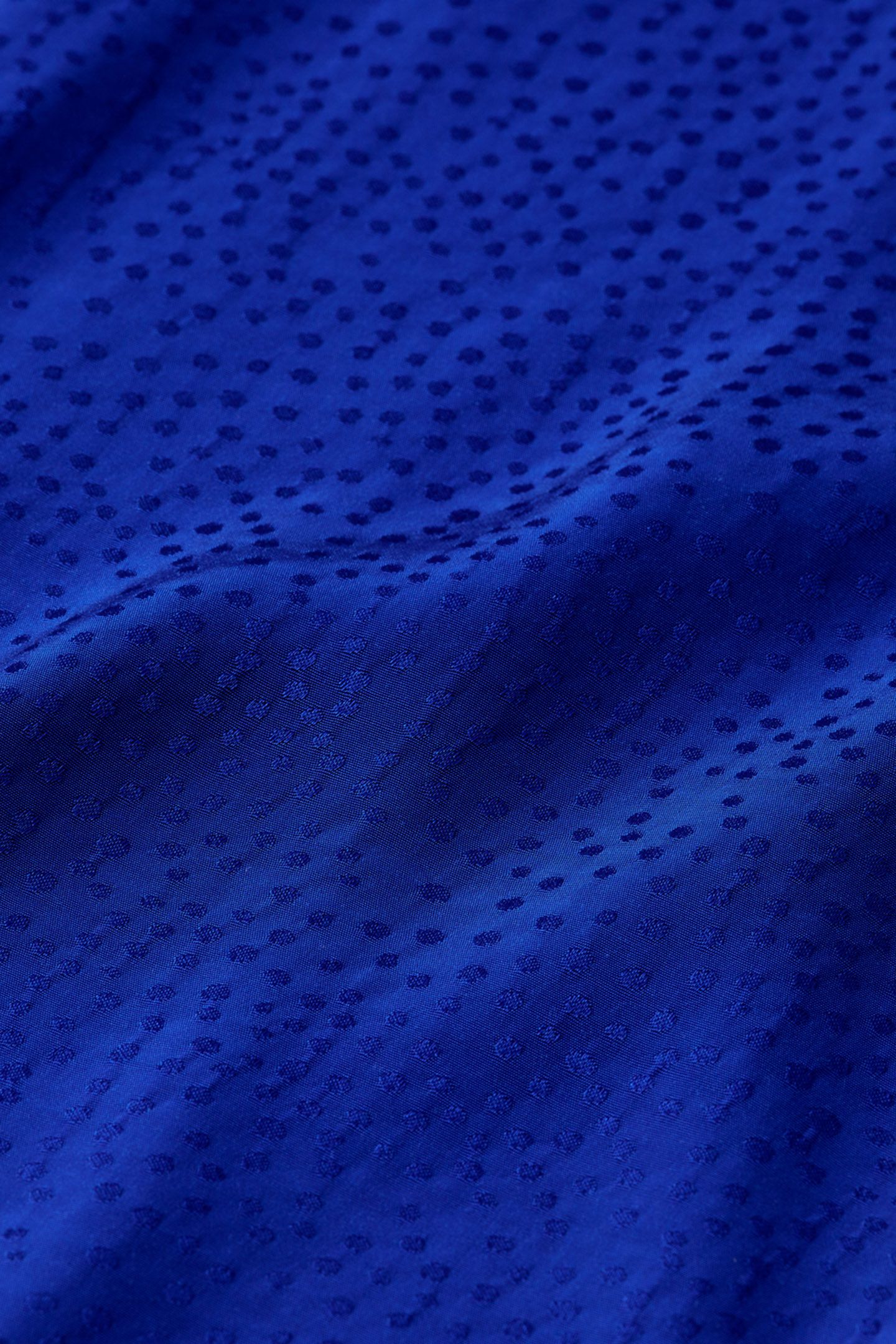 MINI VISCOSE JACQUARD WRAP DRESS ELECTRIC BLUE 3