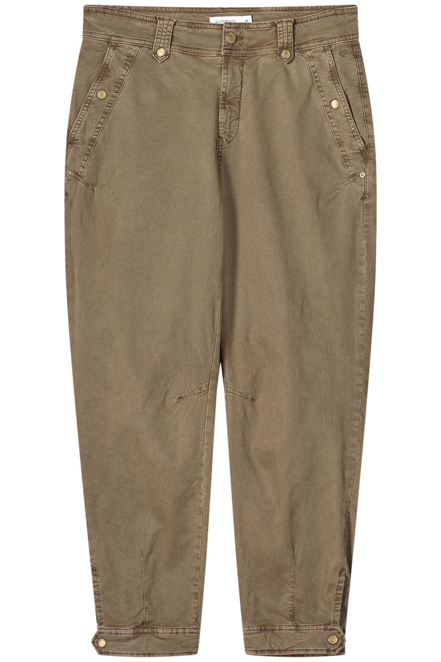 TAPERED FIT PANTS ROUGH TWILL OLIVE 3