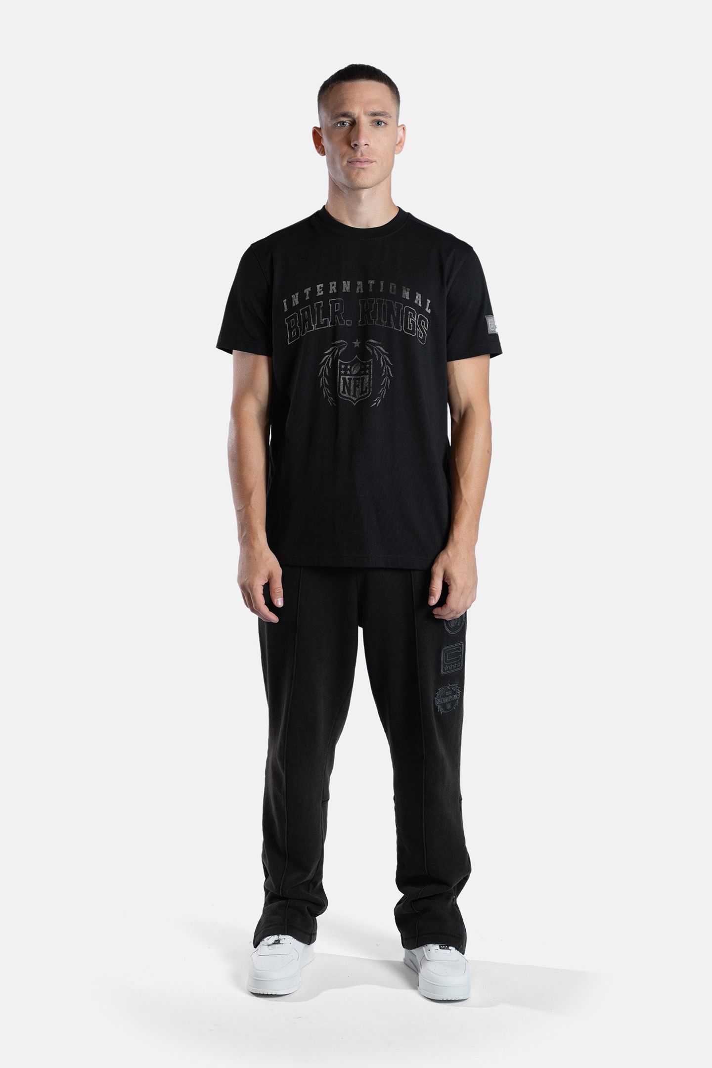 NFL X BALR. T-SHIRT JET BLACK 2