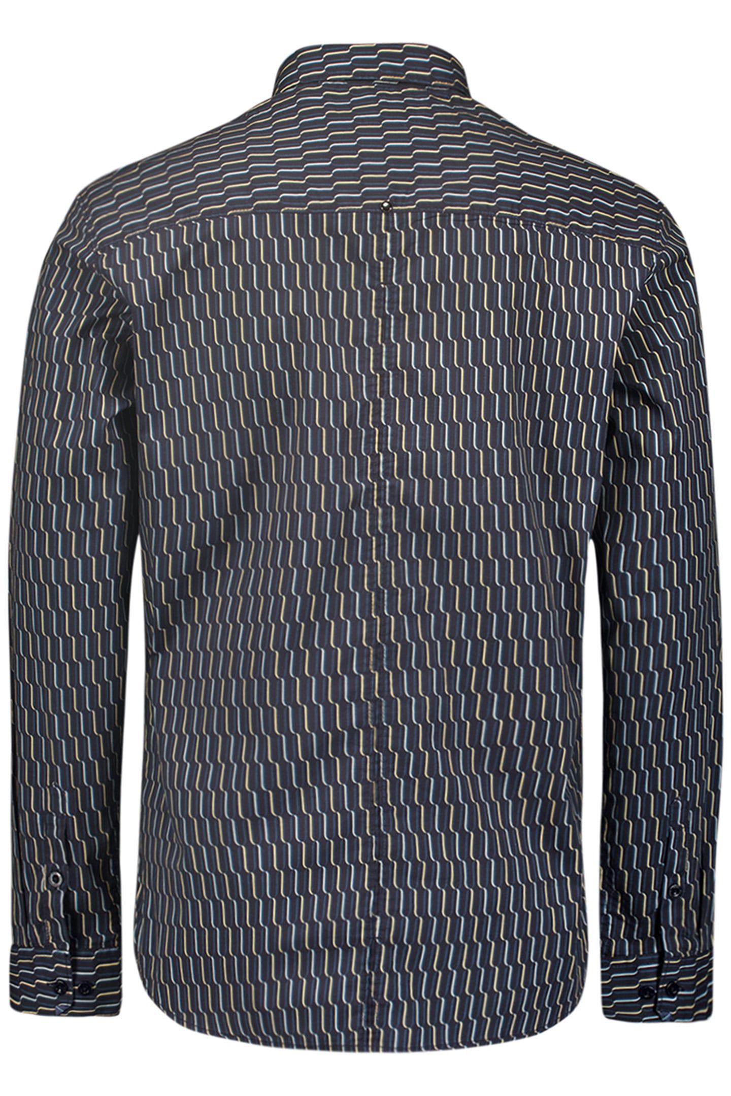 SHIRT STRETCH ALLOVER PRINTED BLACK 5