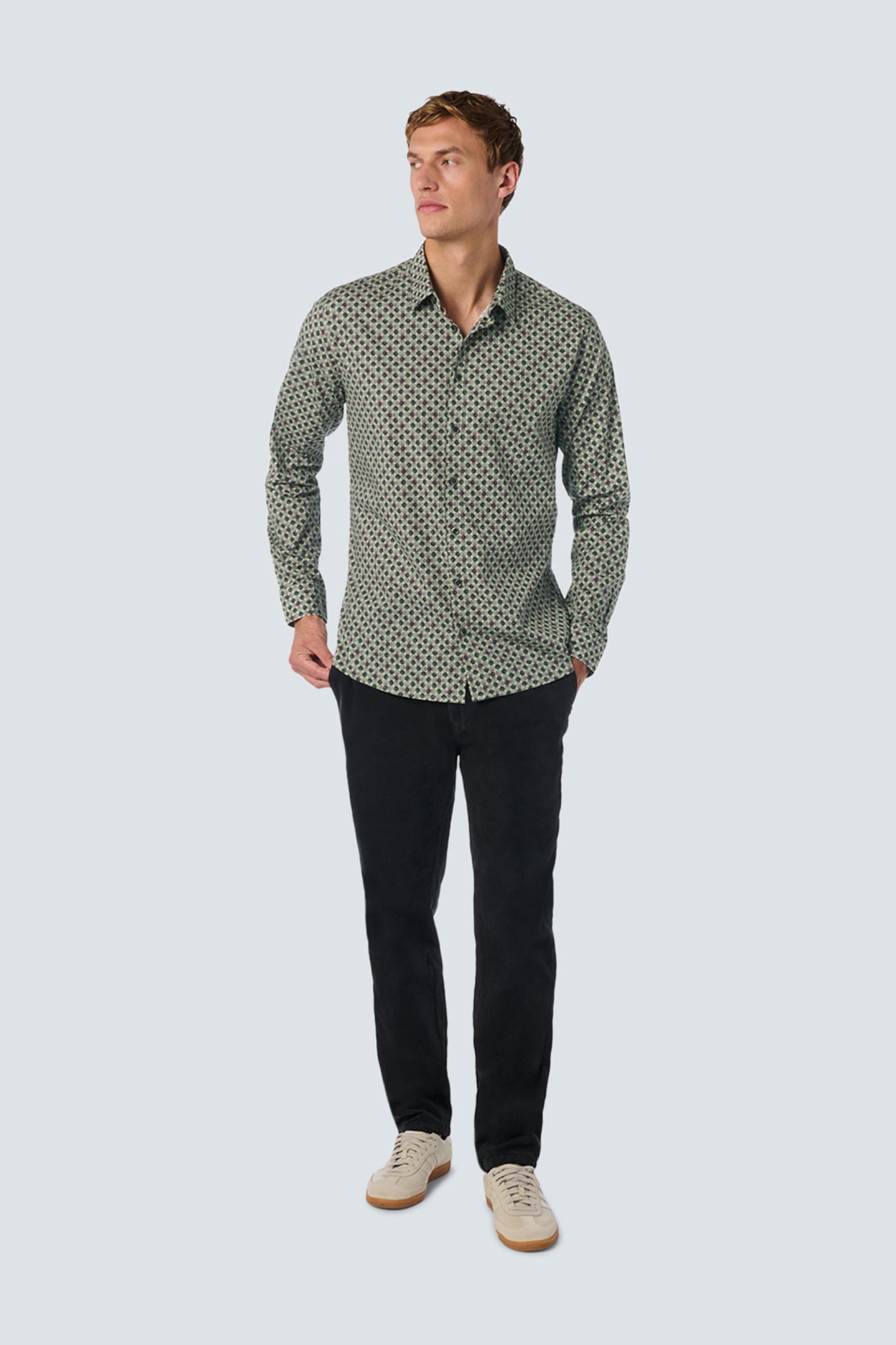 SHIRT STRETCH ALLOVER PRINTED SMOKE 3