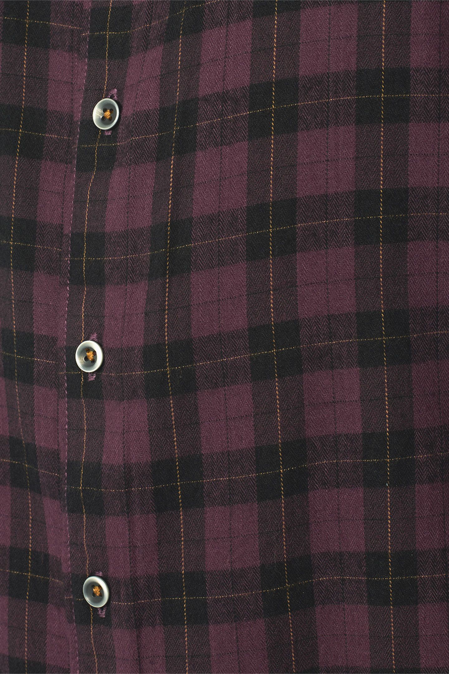 SHIRT CHECK AUBERGINE 7