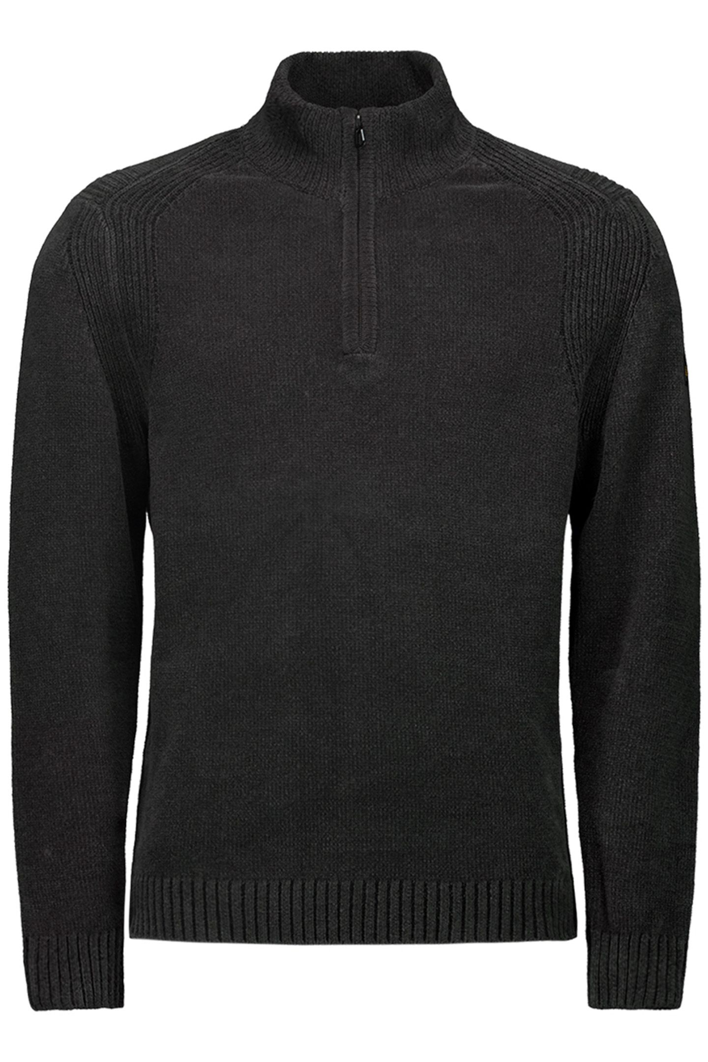 PULLOVER HALF ZIPPER CHENILLE BLACK 1