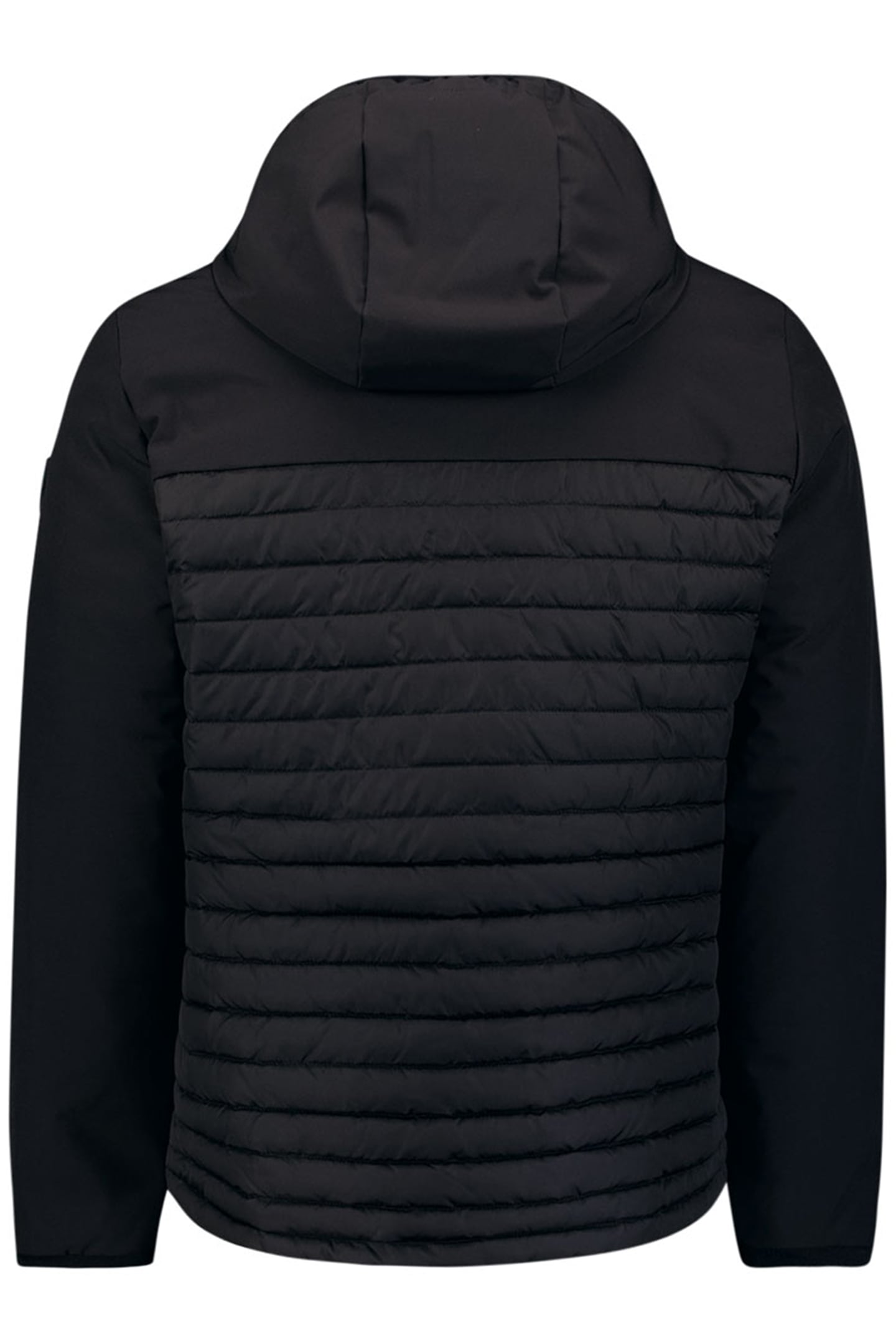 JACKET SHORT FIT HOODED PADDED BLACK 2