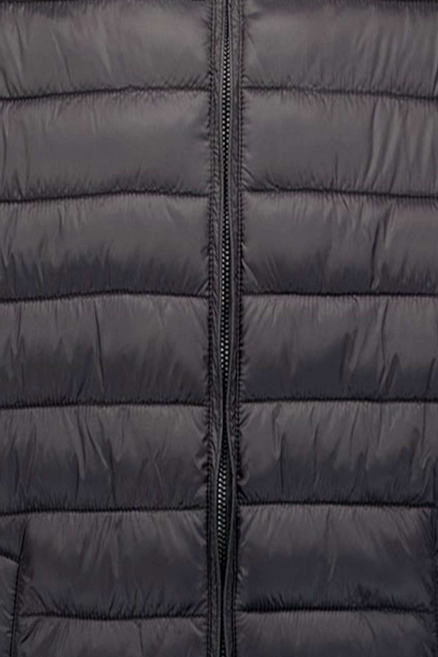 JACKET STAND UP COLLAR PADDED MIX WITH KNIT BLACK 3