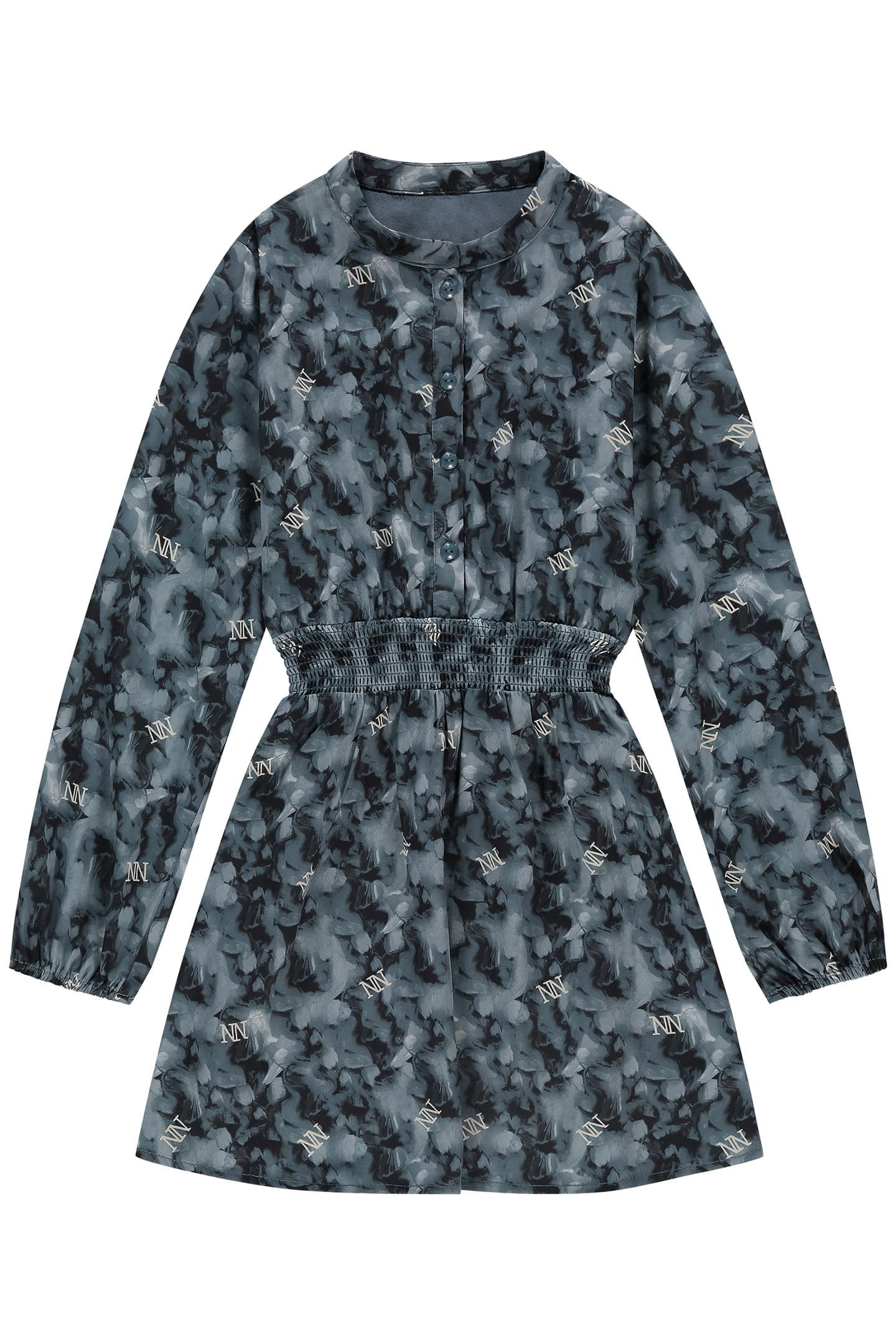 VONNE DRESS DUSTY BLUE 1