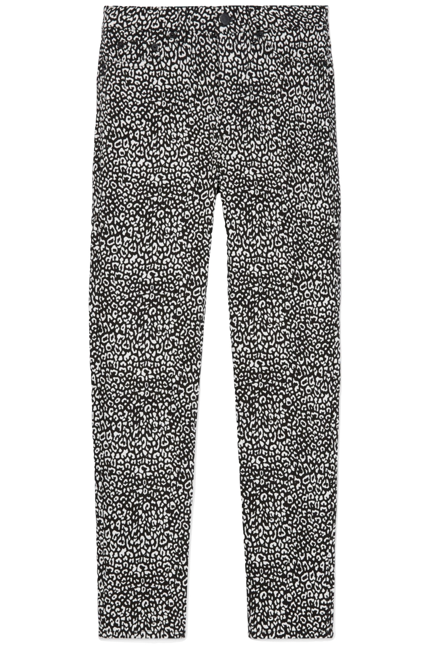 JEAN SLIM PUNK LEOPARD BLACK 5
