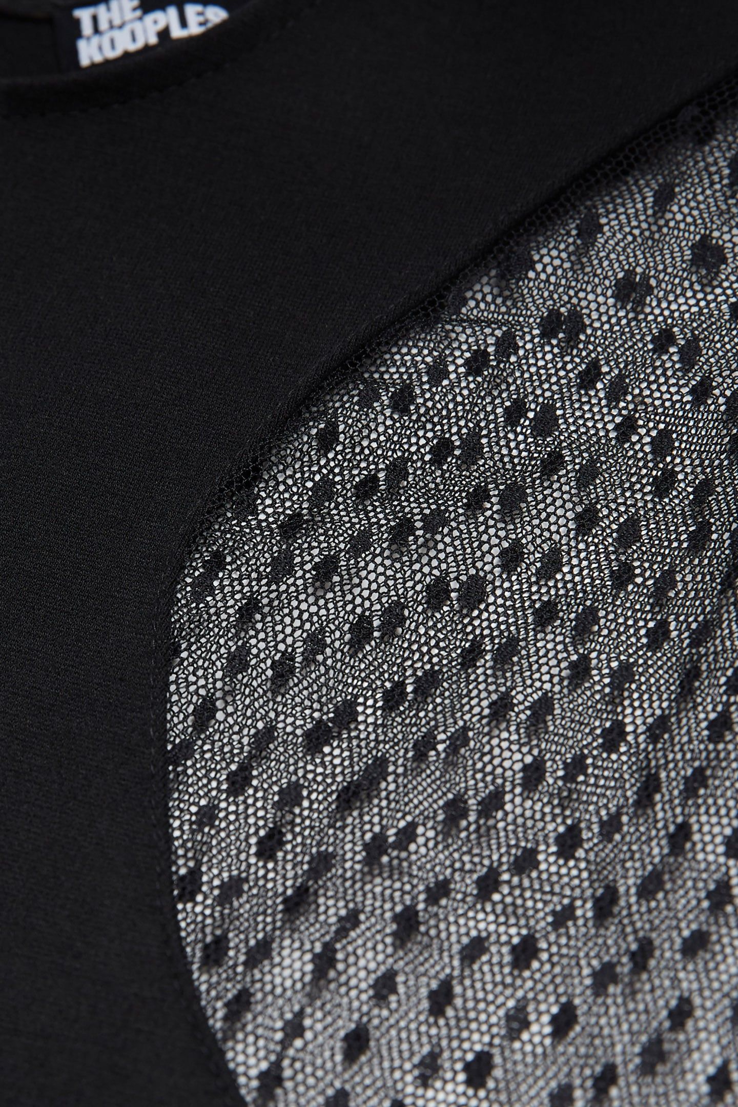 FITTED DRESS WITH INLAY BLACK 7