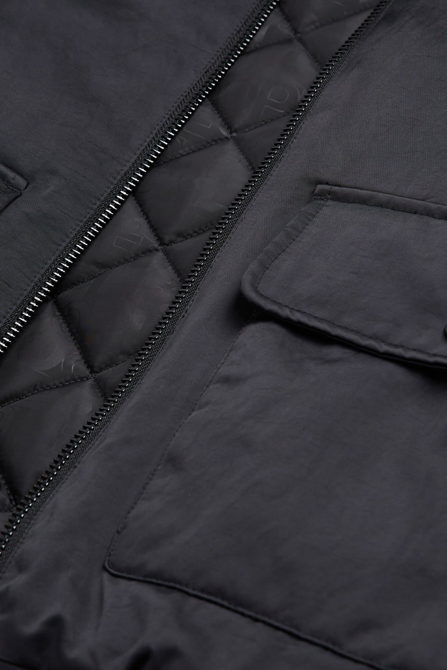 BOMBER BI-MATERIAL SATIN BLACK 2