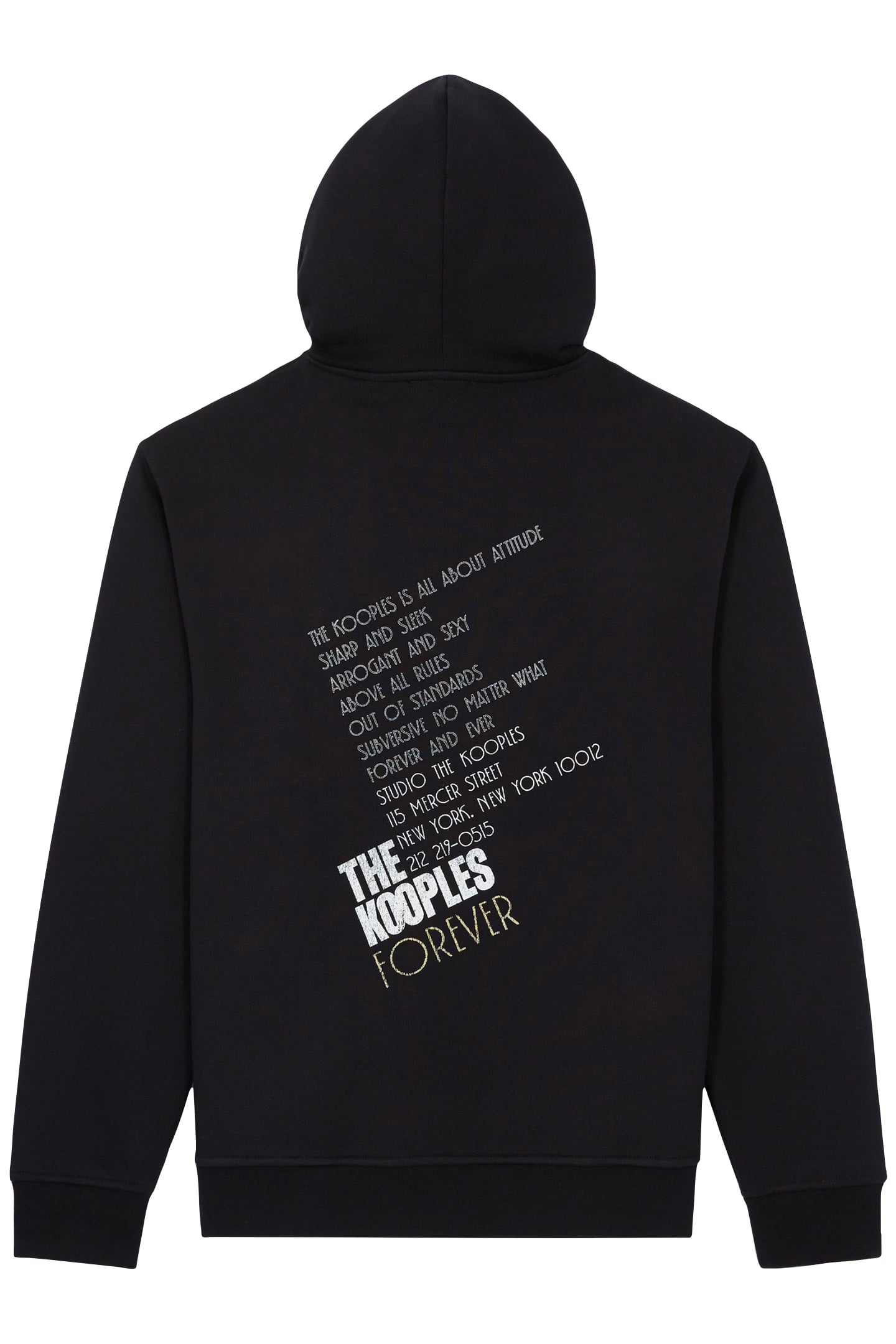 TIGER EMBROIDERED HOODIE BLACK-ANTIC GOLD 4