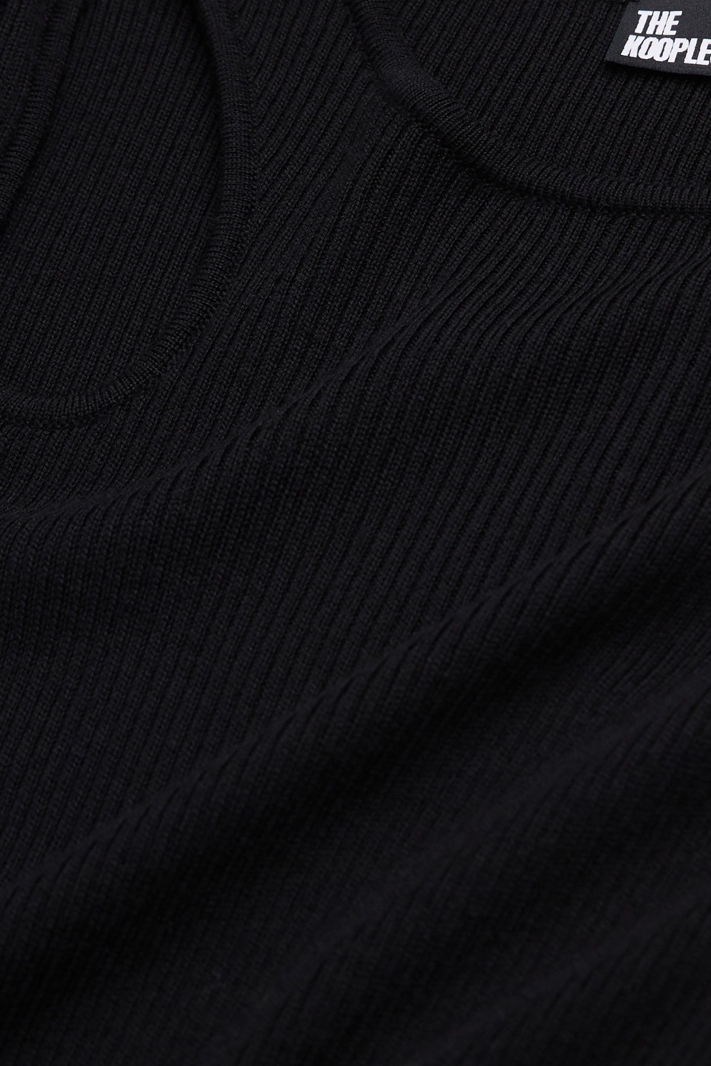 SHORT KNIT DRESS WITH SHOULDER CUTOUT BLACK 2