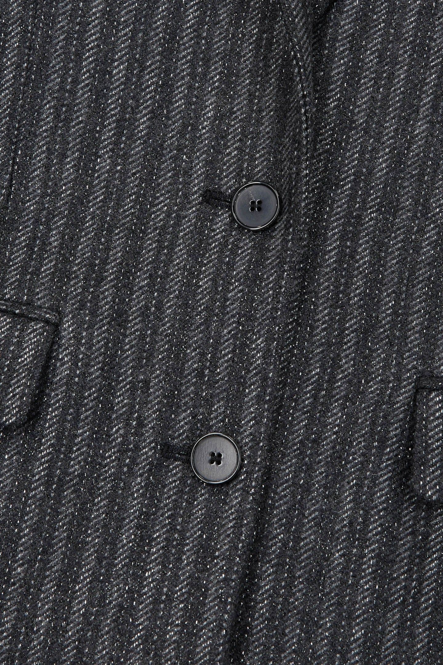 SINGLE CROSSED JACKET BLACK 6