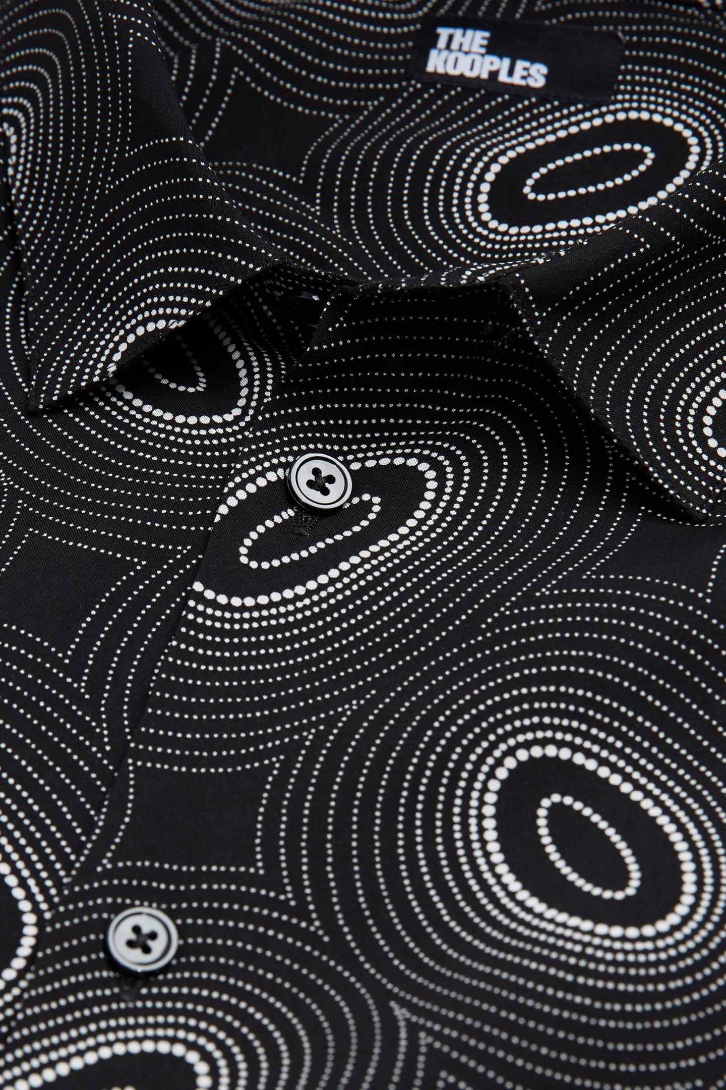 CHEMISE SLIM D MOTIF GALAXY BLACK WHITE 2