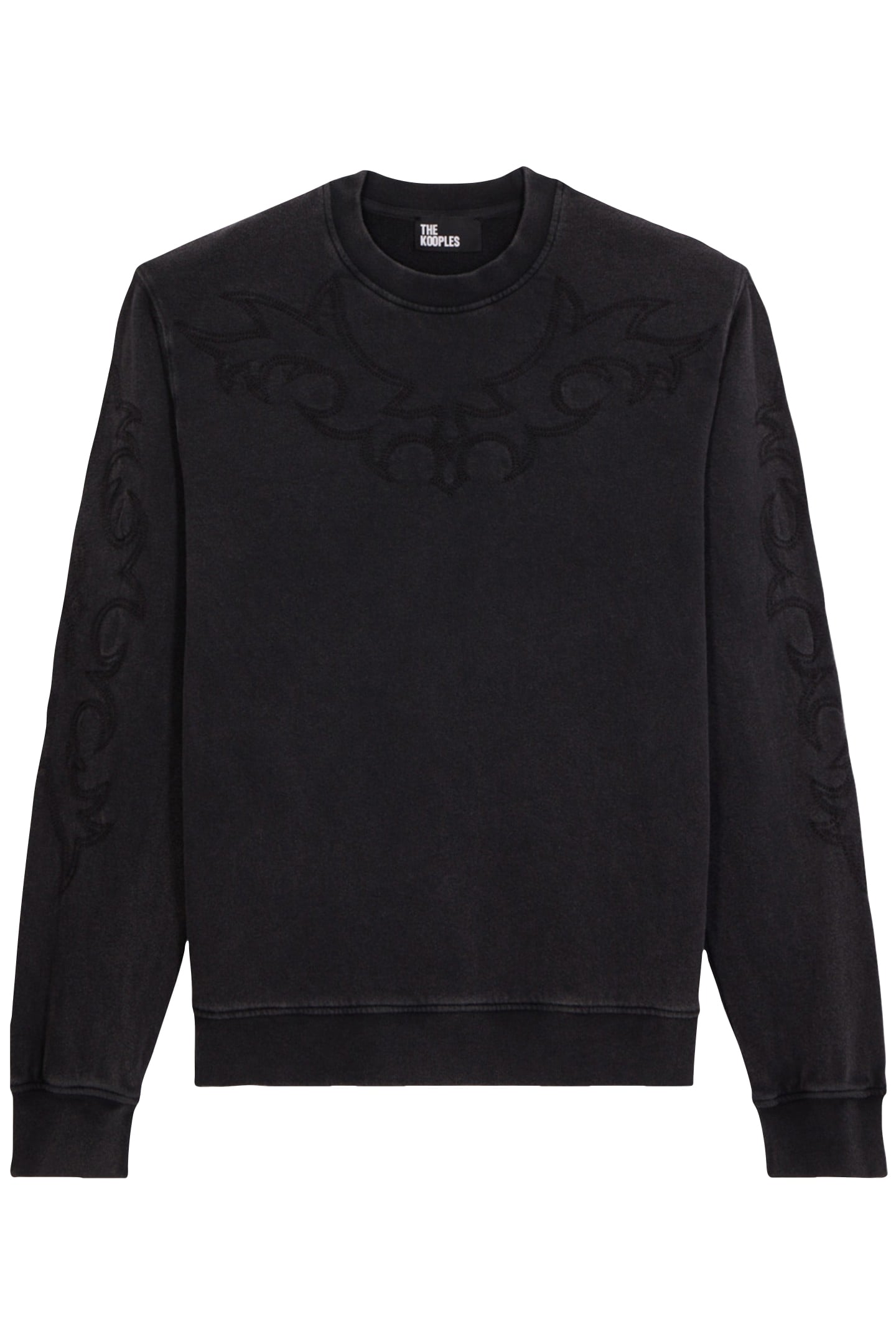 SWEAT WESTERN BLACK WASHED 2