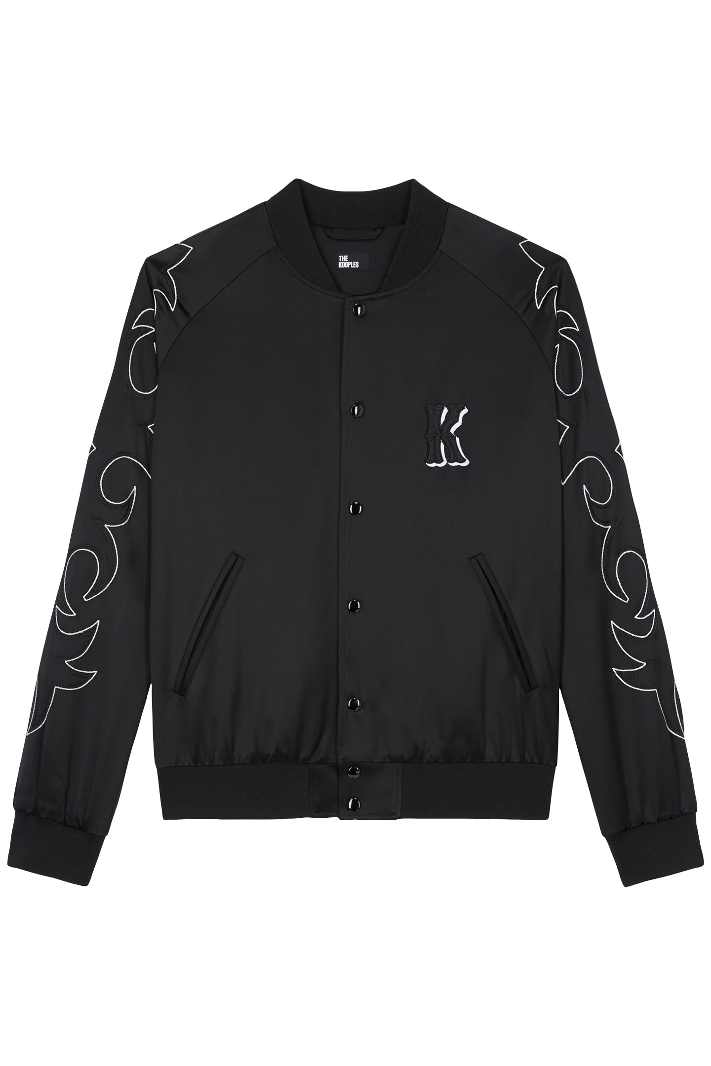 JACKET WITH RIBBED EDGES BLACK 2