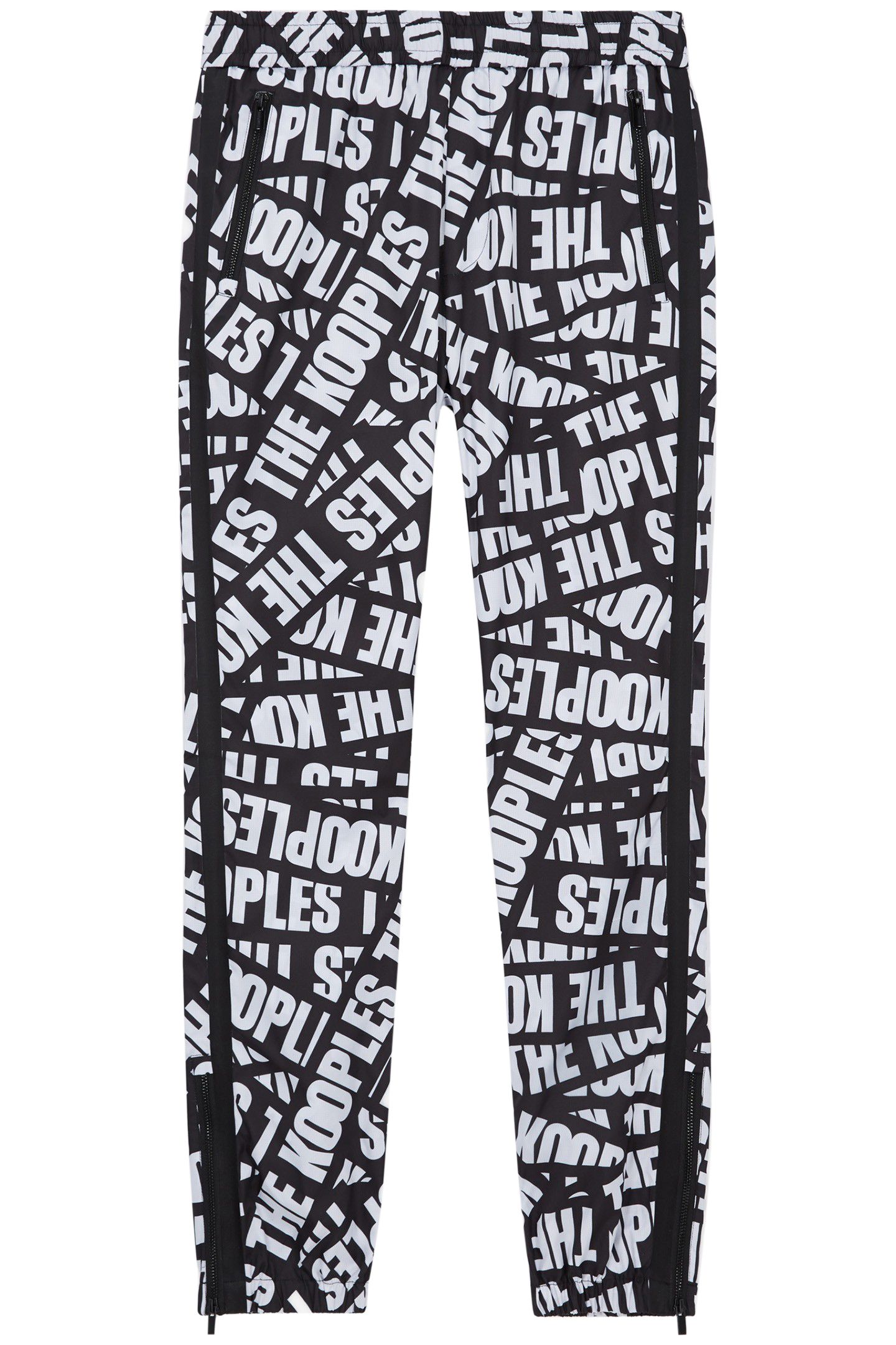 JOGPANT TAPE ALLOVER LOGO BLACK/WHITE 1