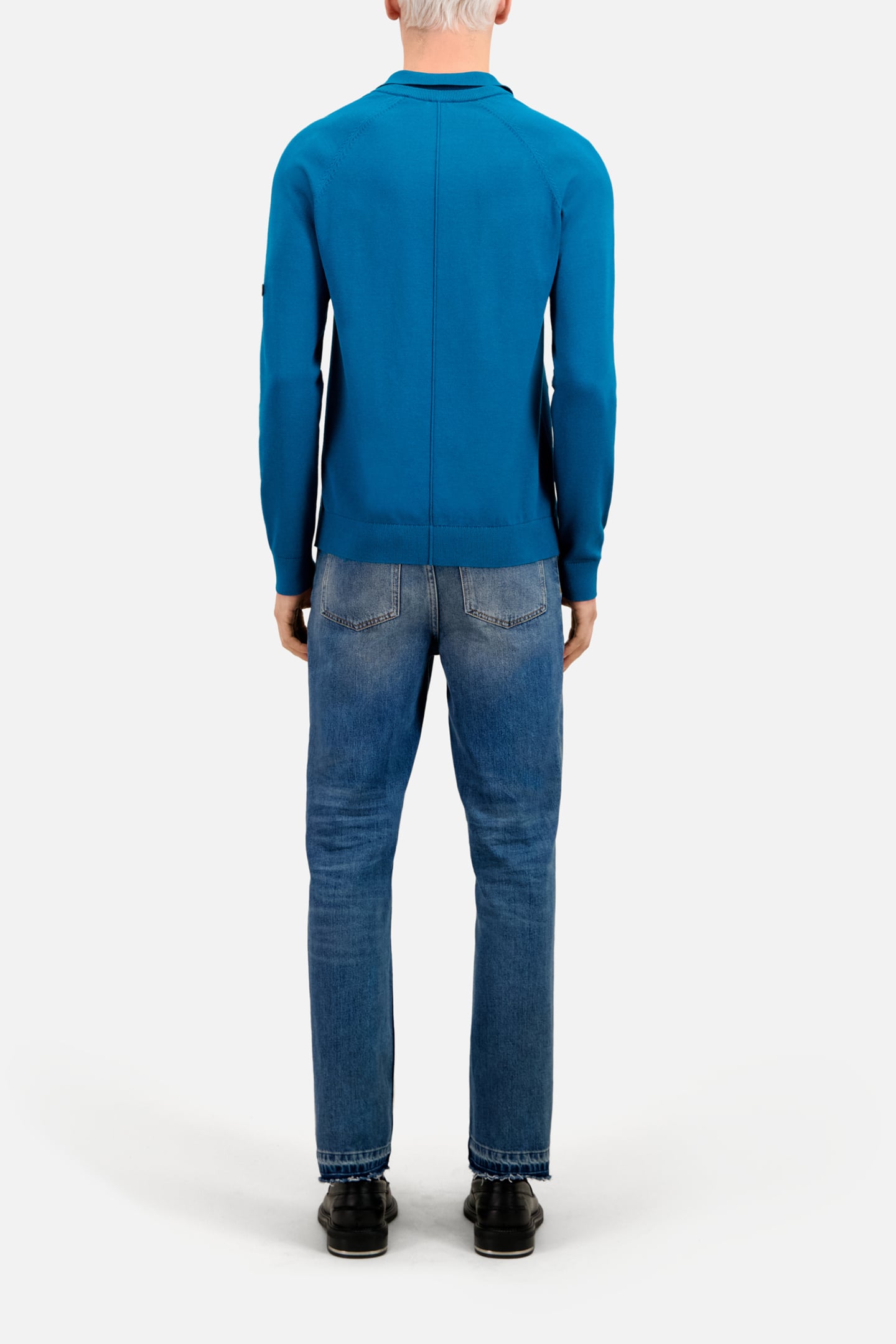 LONG-SLEEVED SWEATER MEDIUM BLUE 3